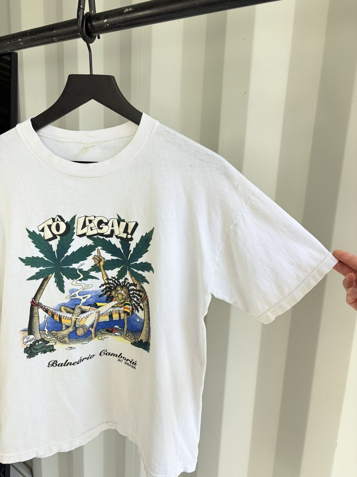 Vintage Thrashed Weed Legal Shirt Thrashed Faded Grunge BAND Size US M / EU 48-50 / 2 - 2 Thumbnail