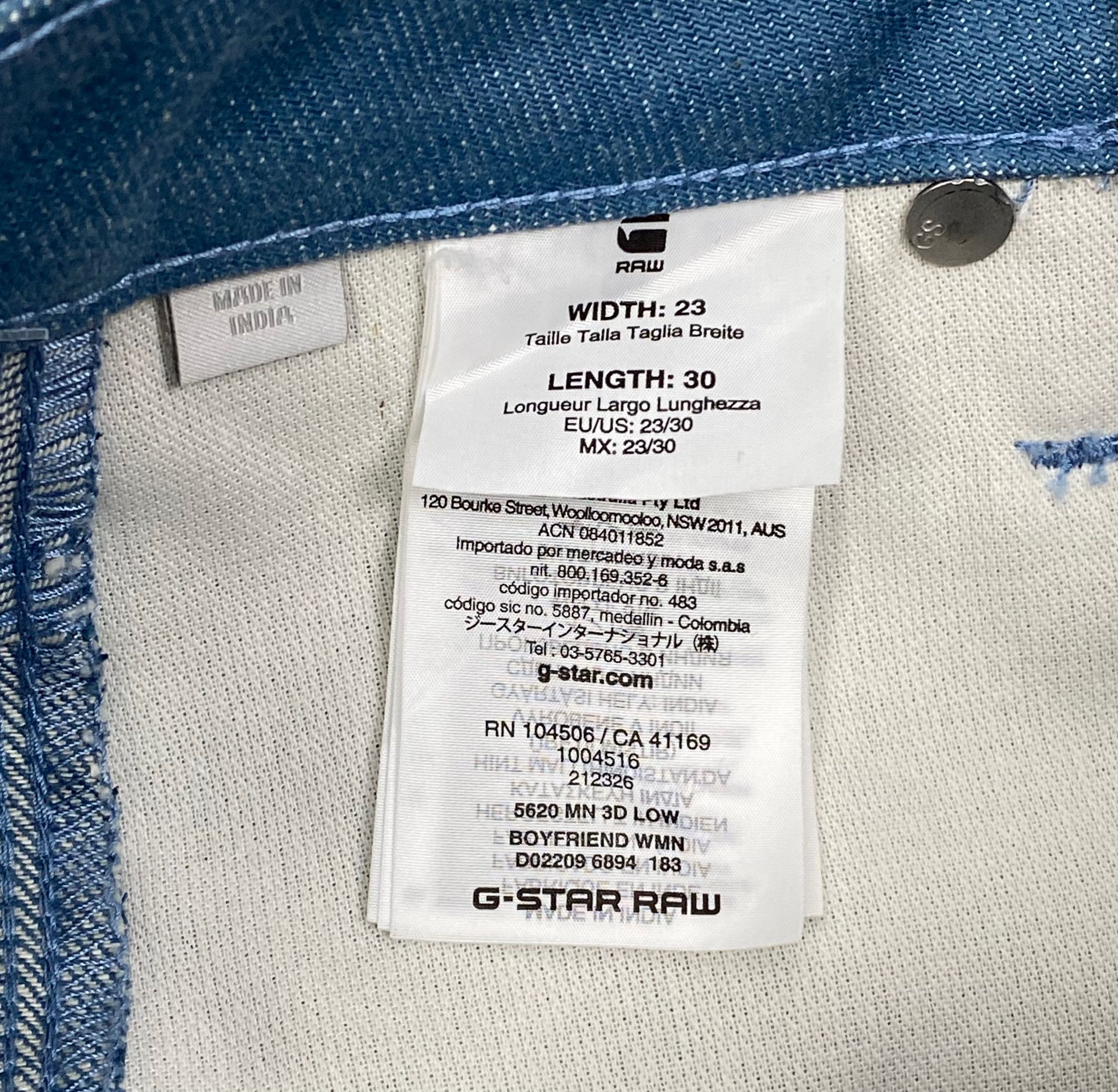 G-Star × Marc Newson G Star Raw by Marc Newson Womens Jeans size 23 Size 23" - 10 Thumbnail