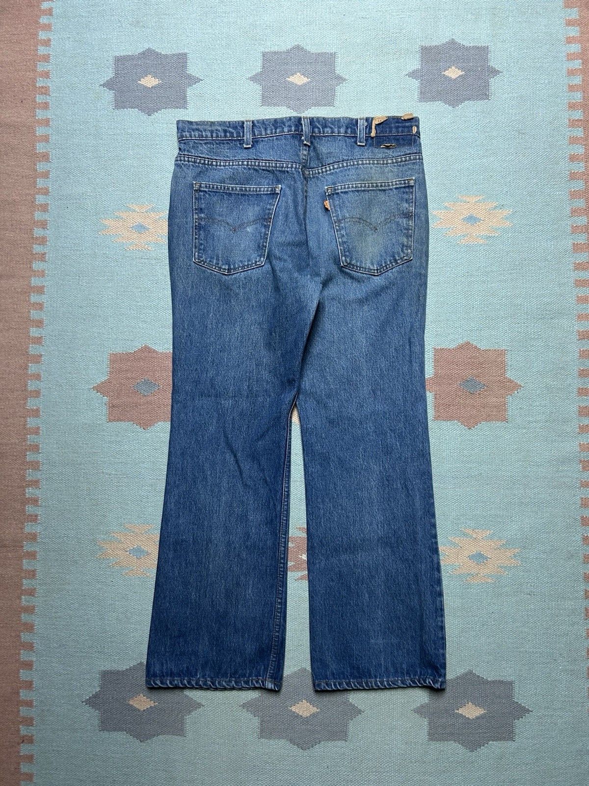 Vintage Vtg Levi's 517 jeans orange tab dark wash bootcut USA 34x29 Size US 34 / EU 50 - 1 Thumbnail