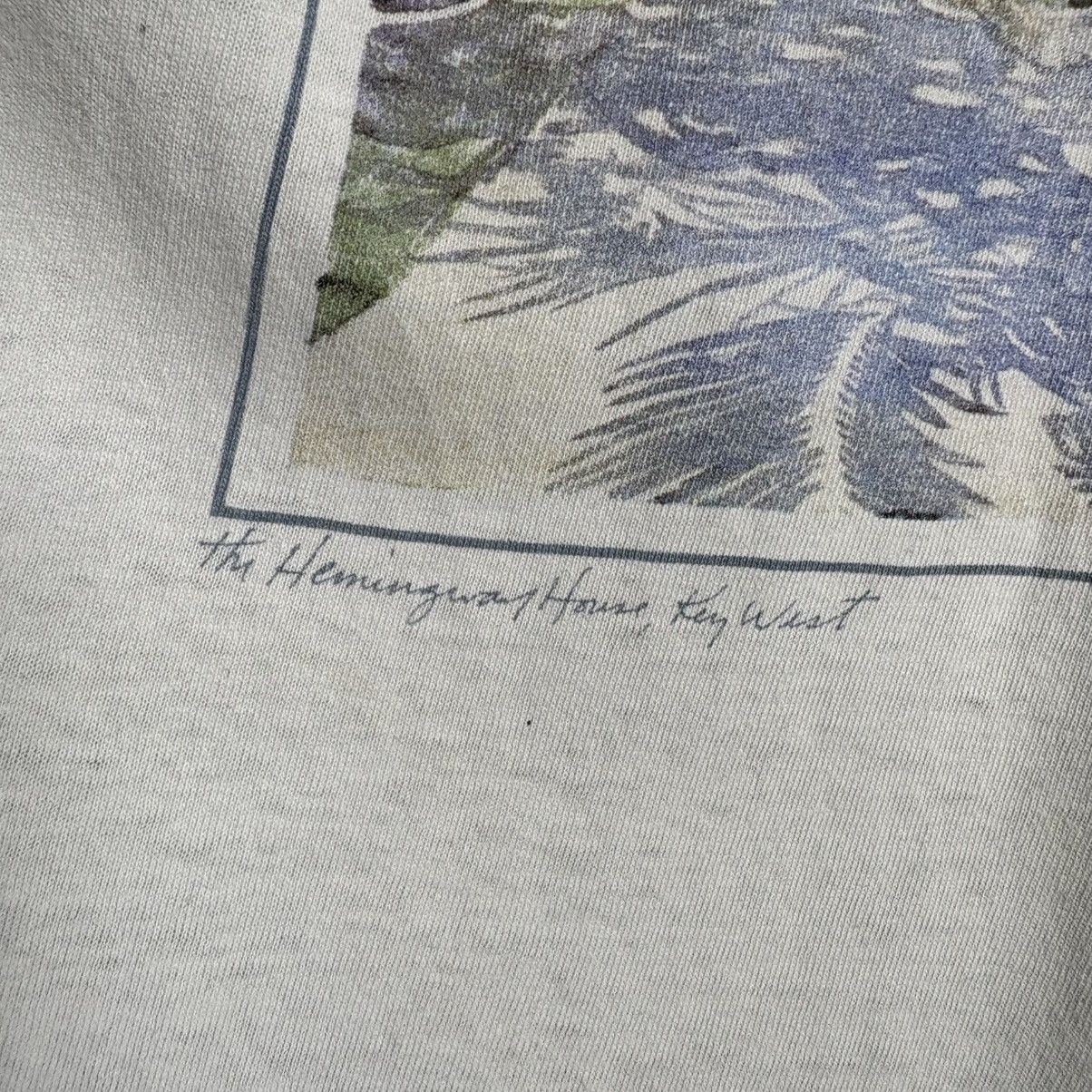Vintage Vintage 90s Ernest Hemingway House Museum Art Key West Tee Size US XL / EU 56 / 4 - 3 Thumbnail