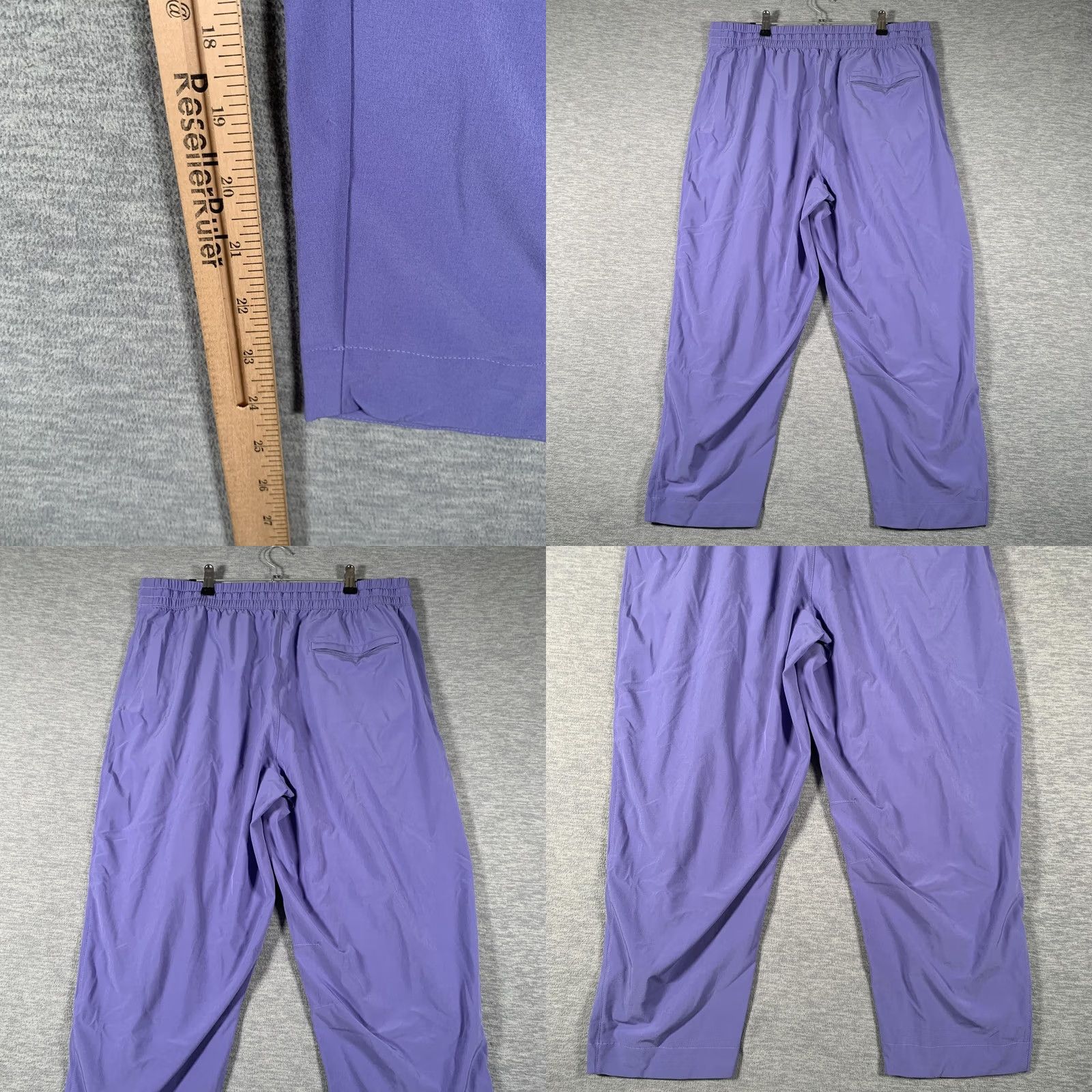 Athleta Athleta Pants Womens 14 Purple Lightweight Jogger Elastic Waist Pockets Stretch Size 36" / US 14 / IT 50 - 8 Thumbnail