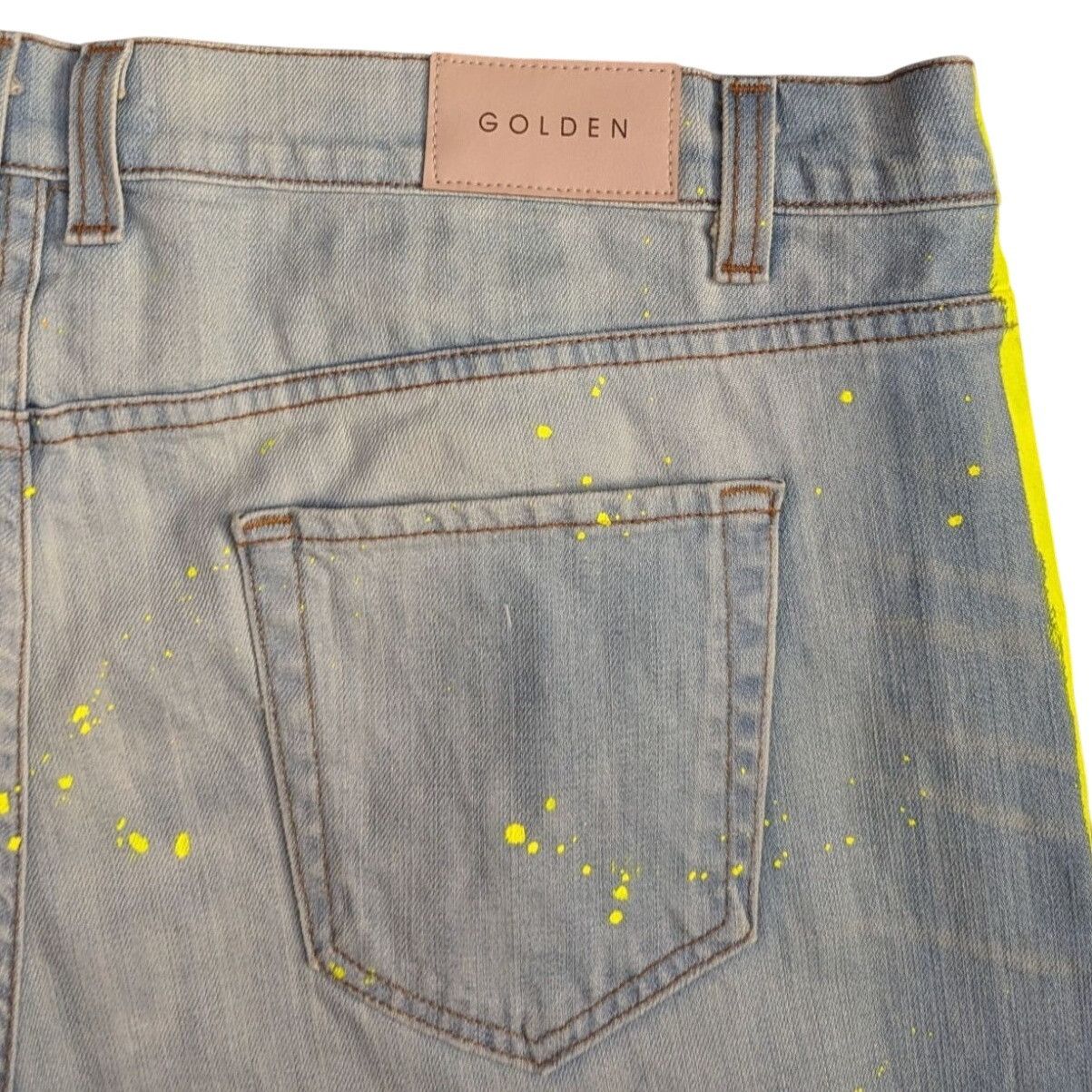 Other Golden Distressed Jeans Yellow Stripe Men 44 Streetwear Skat Size US 44 / EU 60 - 4 Thumbnail