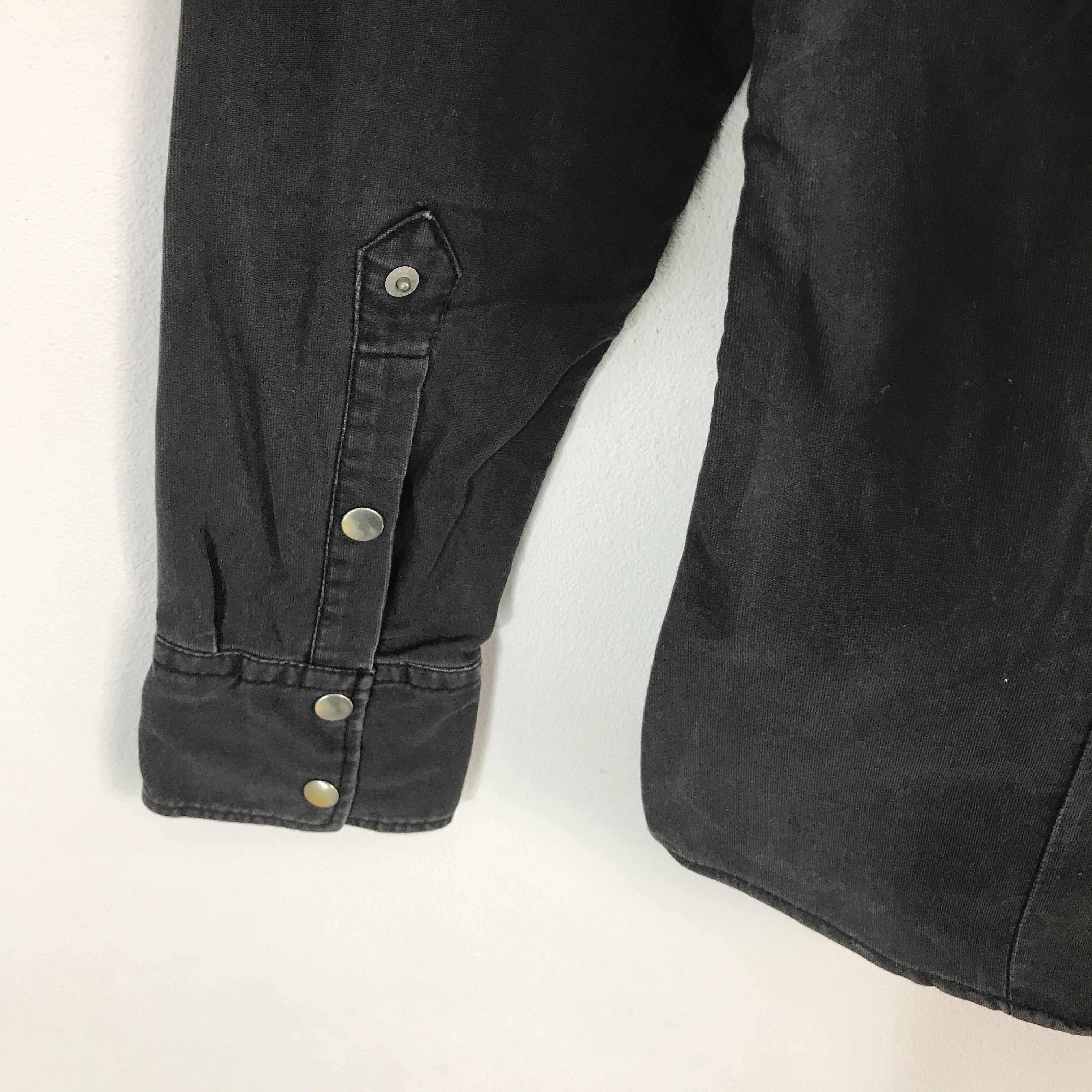Japanese Brand × Morgan Homme morgan Homme black Faded Punk Snap button shirts Size US M / EU 48-50 / 2 - 7 Thumbnail