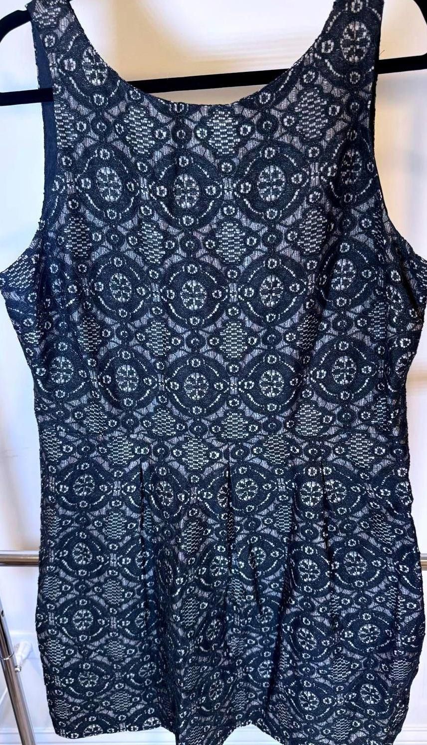 Banana Republic Banana Republic Black Dress with Lace Design - Size 16 Size XXL / US 16-18 / IT 52-54 - 2 Thumbnail