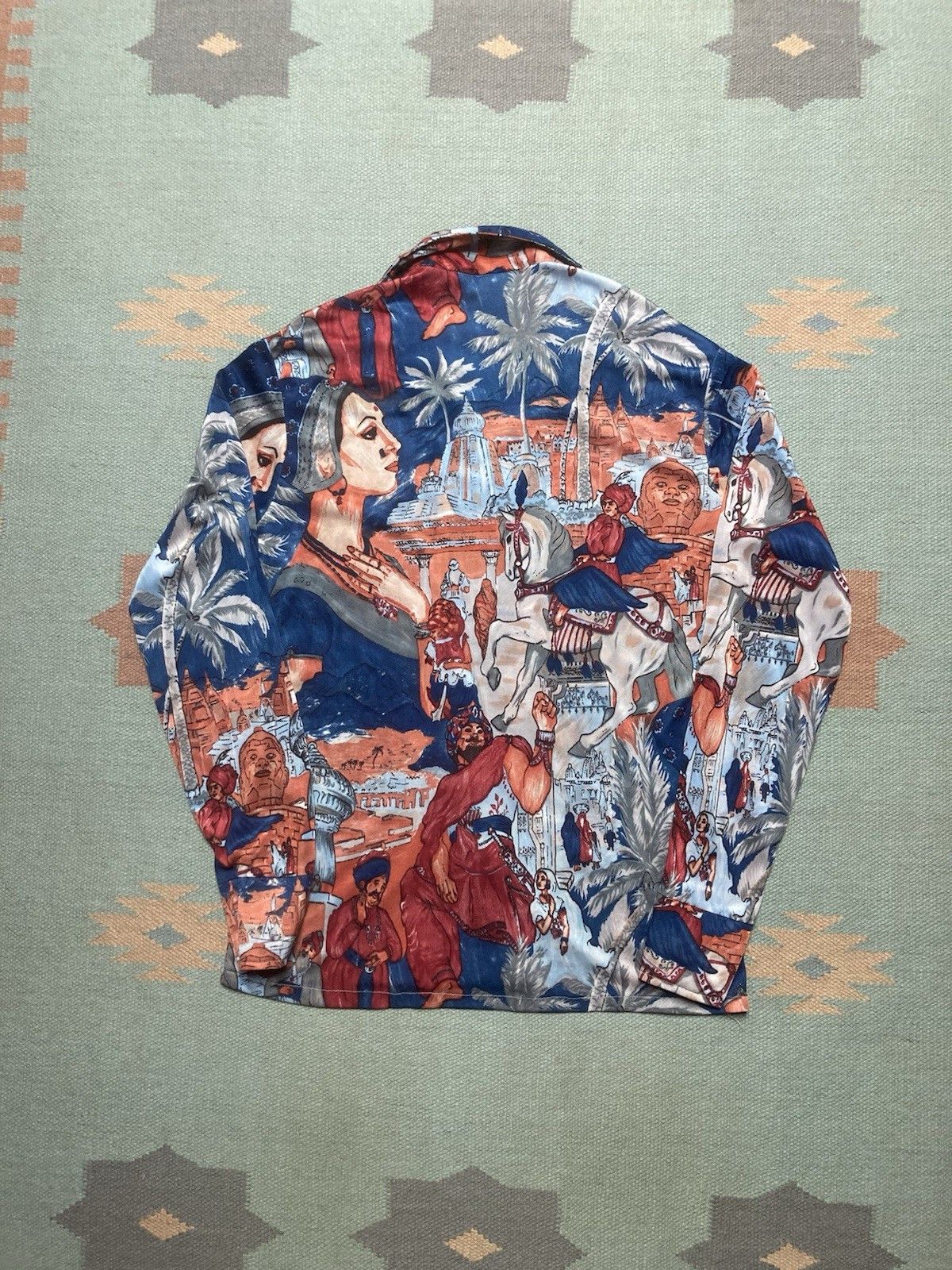Vintage 70s button shirt sears kings road disco picture print medium Size US M / EU 48-50 / 2 - 6 Thumbnail