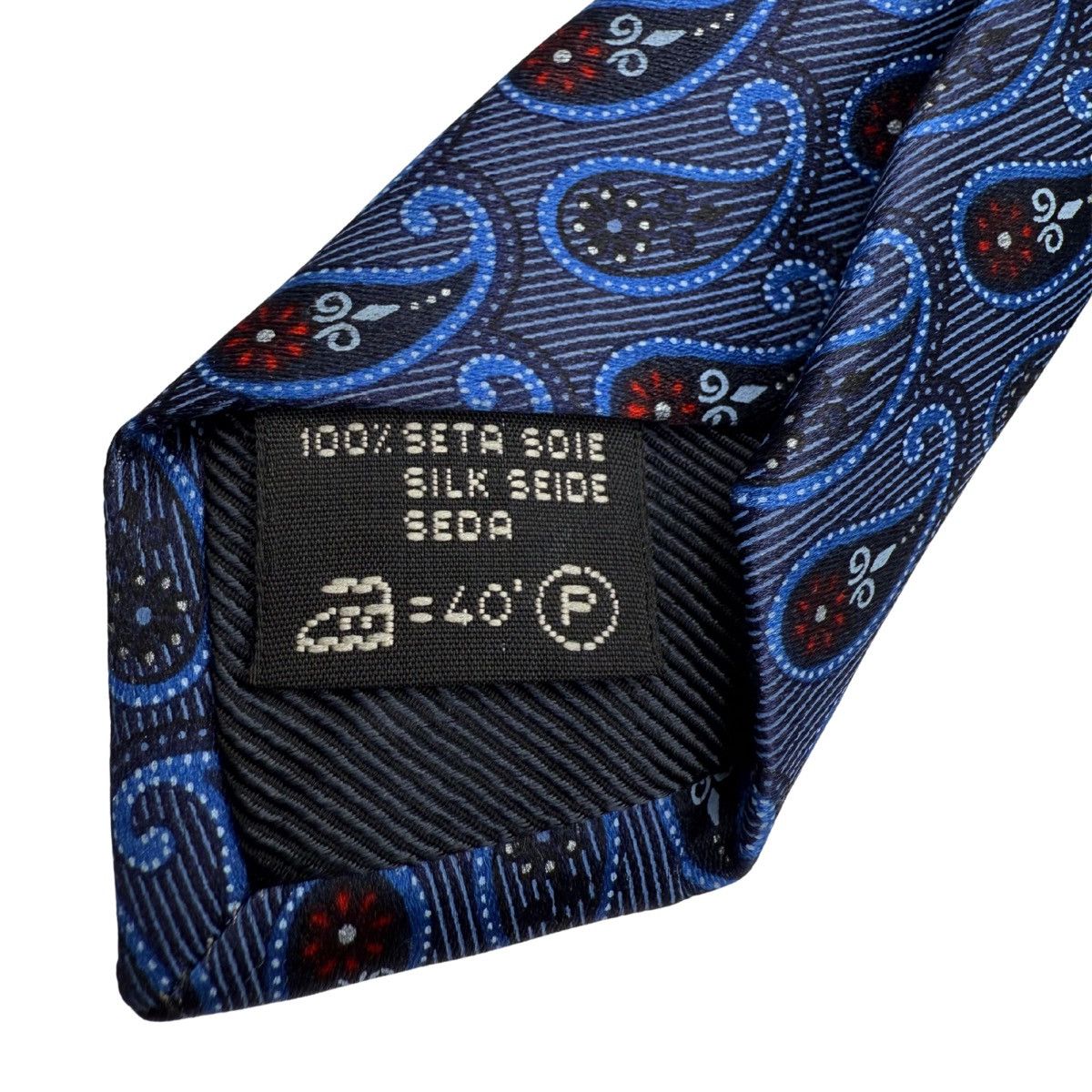 Ermenegildo Zegna Ermenegildo Zegna Silk Tie, Blue, Made in Italy, Like New Size ONE SIZE - 5 Thumbnail