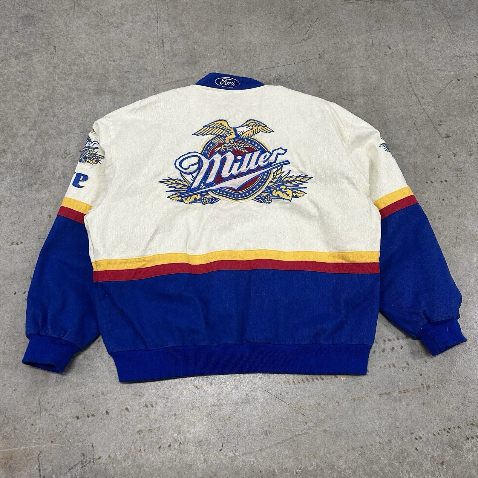 Jeff Hamilton Vintage Jeff Hamilton NASCAR Miller Lite Rusty Racing Jacket Size US L / EU 52-54 / 3 - 13 Thumbnail