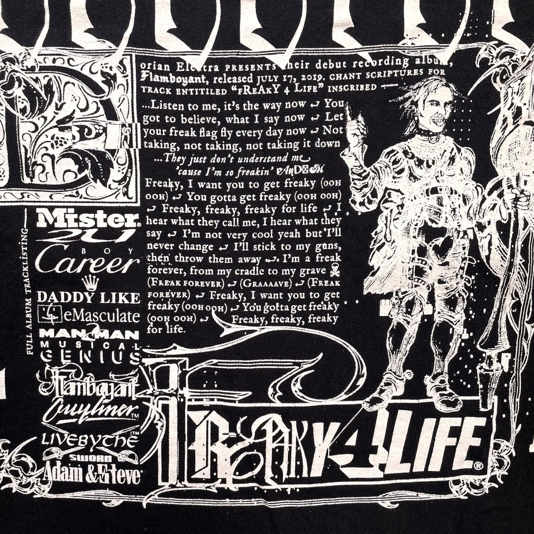 Vintage Dorian Electra shirt Men XL Musical Genius Flamboyant 2019 Freaky 4 Life T-Shirt Long Sleeve Black Music Mens XL Size US XL / EU 56 / 4 - 4 Thumbnail