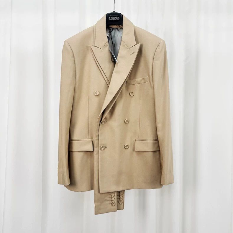 Dior Dior Beige Wool Peak Lapel Blazer-yf Size US M / EU 48-50 / 2 - 1 Thumbnail