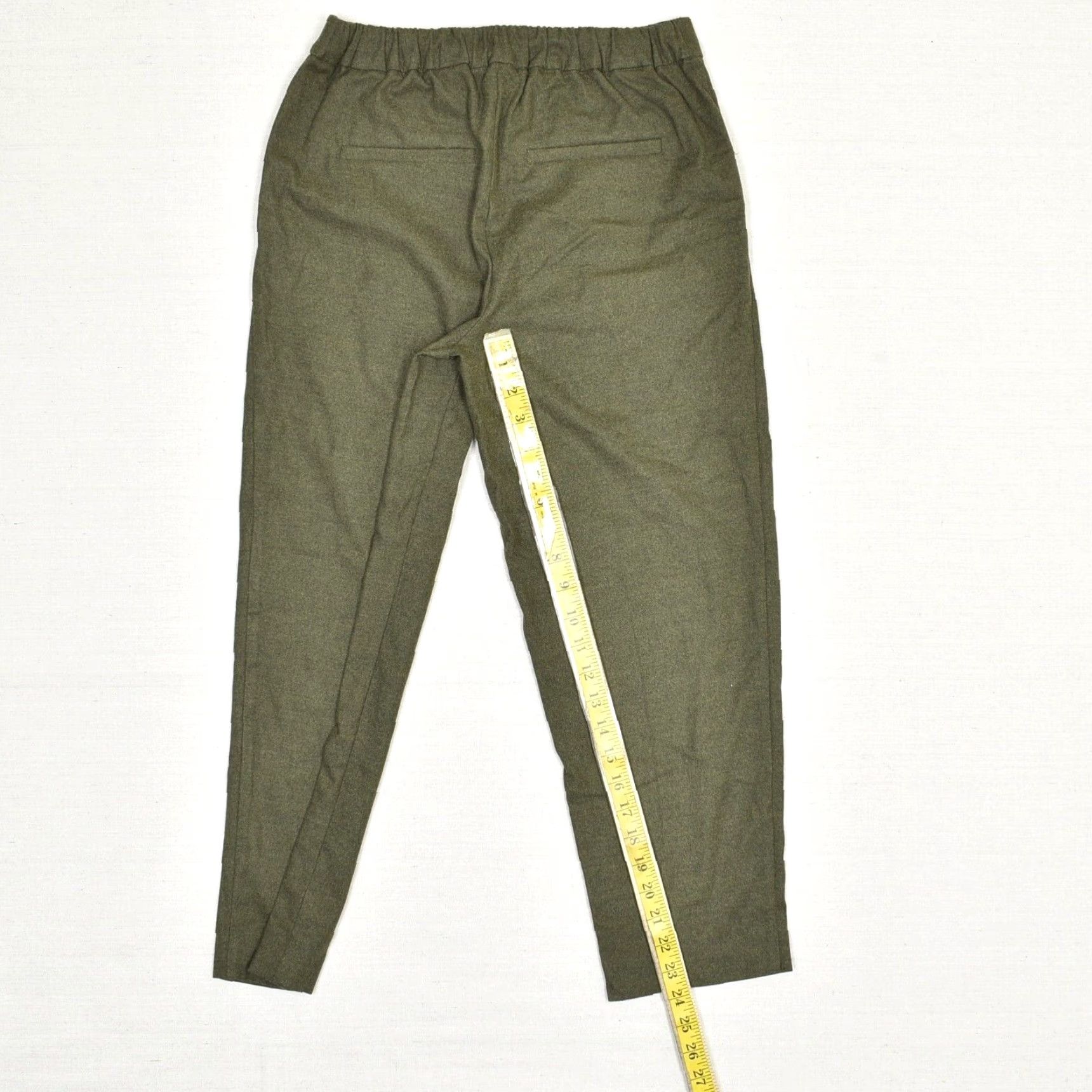 Loft Loft Women Dress Pants Green Petite Stretch Waist Pleated Polyester Dress Pants PS Size 28" / US 6 / IT 42 - 5 Thumbnail