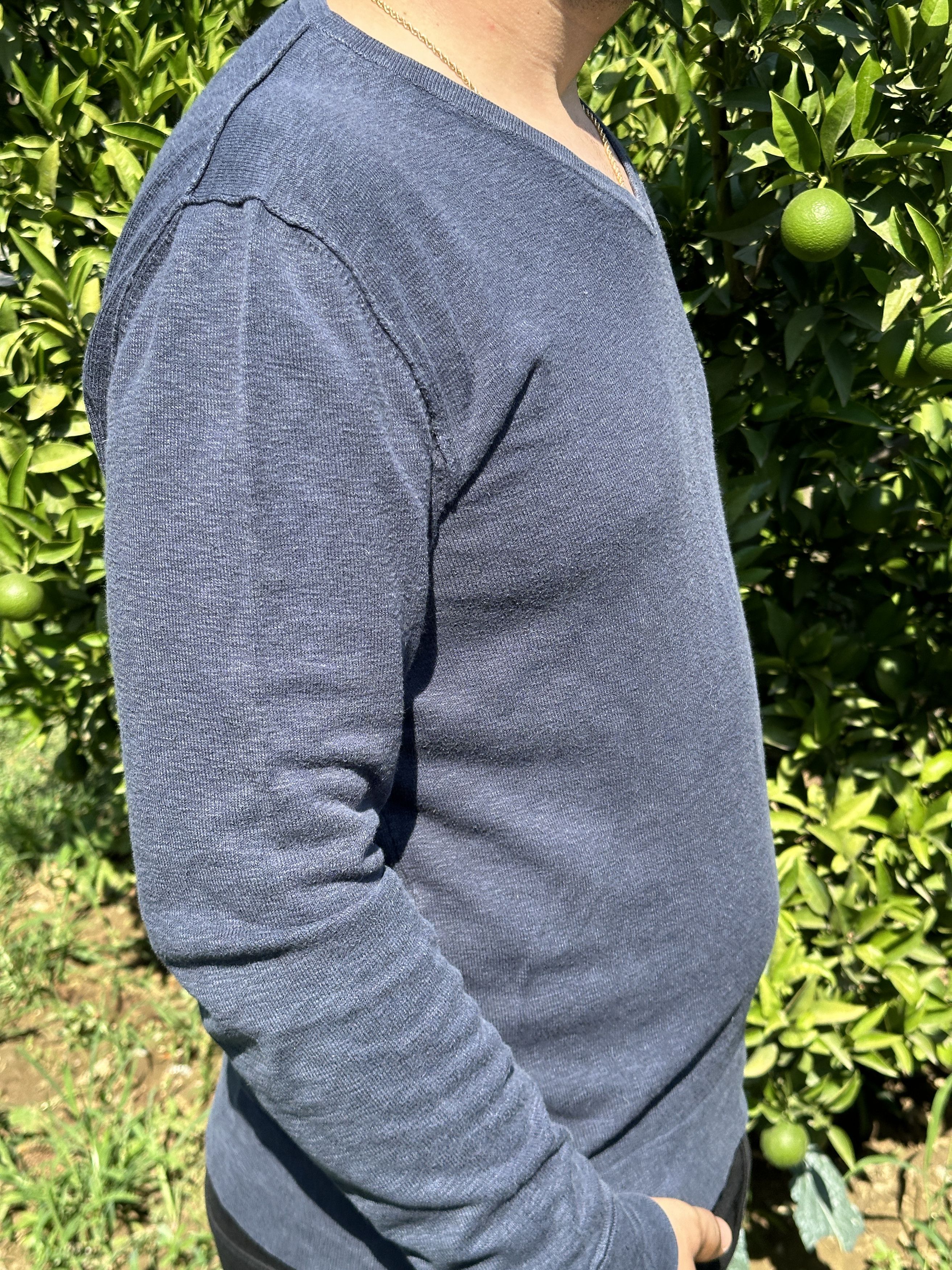 Stone Island Stone Island Light Pullover V-Neck Sweater Size XL Size US XL / EU 56 / 4 - 10 Thumbnail