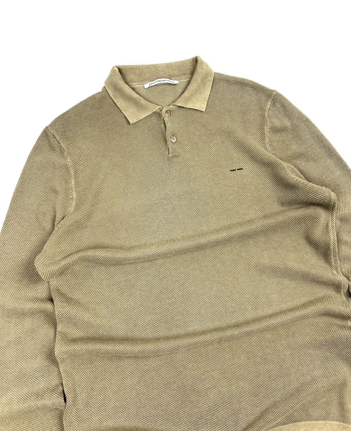 Adolfo Dominguez Luxury ADOLFO DOMINGUEZ Long Sleeve Polo Shirt Old Money L Size US L / EU 52-54 / 3 - 3 Thumbnail