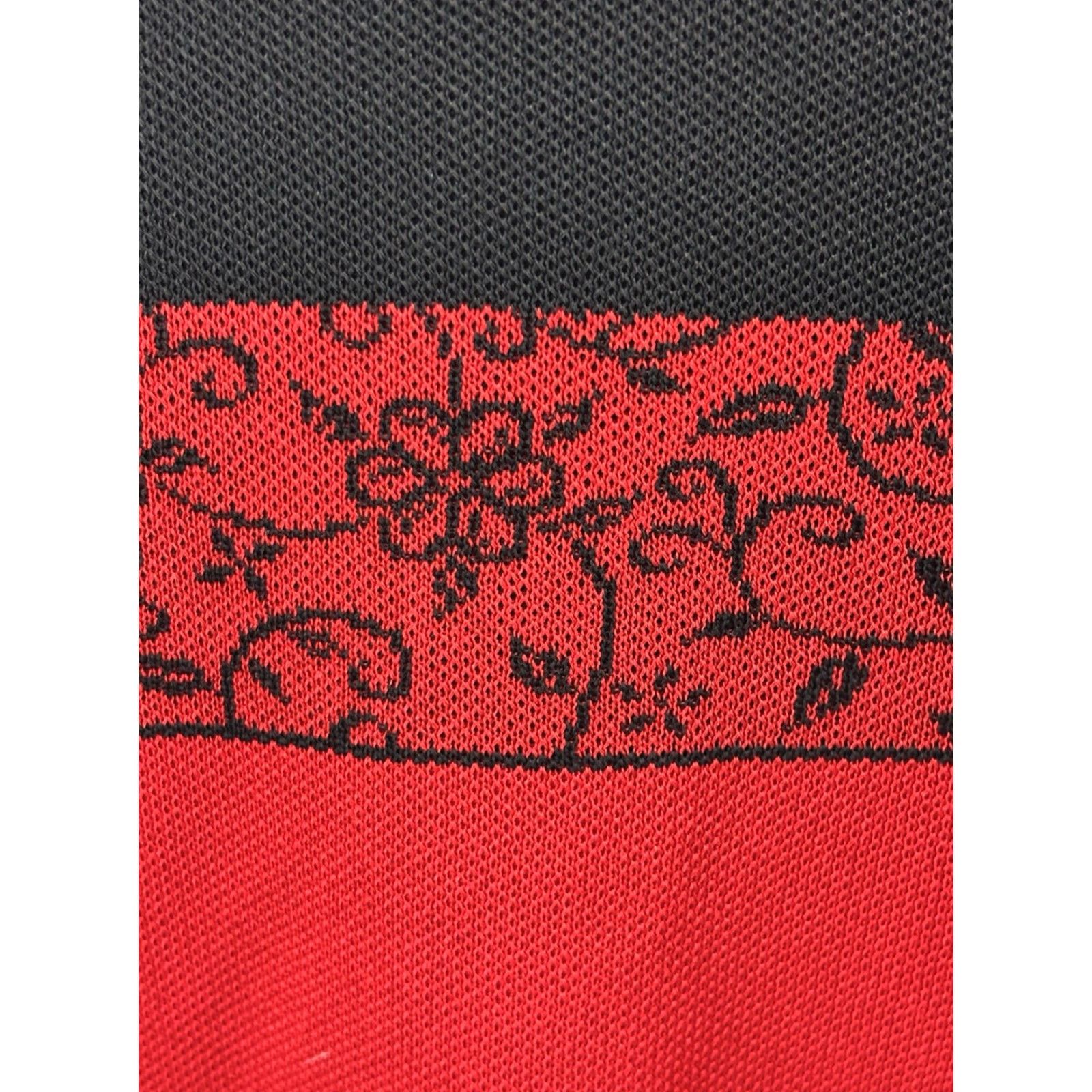 Vintage Exclusively Misook Cardigan Sweatshirt Women’s XL Red Black Floral Open Front Knit Sweater Size XL / US 12-14 / IT 48-50 - 6 Thumbnail