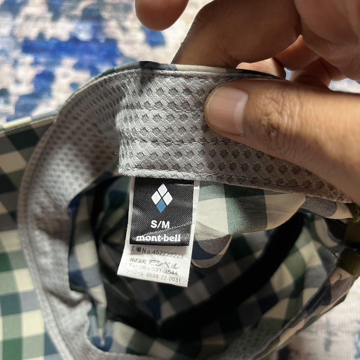 Japanese Brand × Montbell 💥Mont Bell Checkered Spell Out Cap Hats Size ONE SIZE - 8 Thumbnail