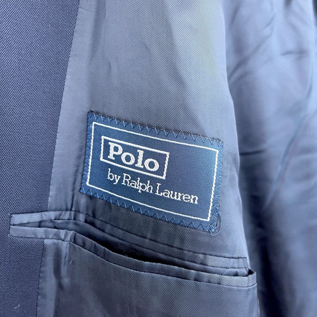 Polo Ralph Lauren POLO Ralph Lauren Vintage Italy Twill Sport Coat Blue 48L Size 48L - 8 Thumbnail
