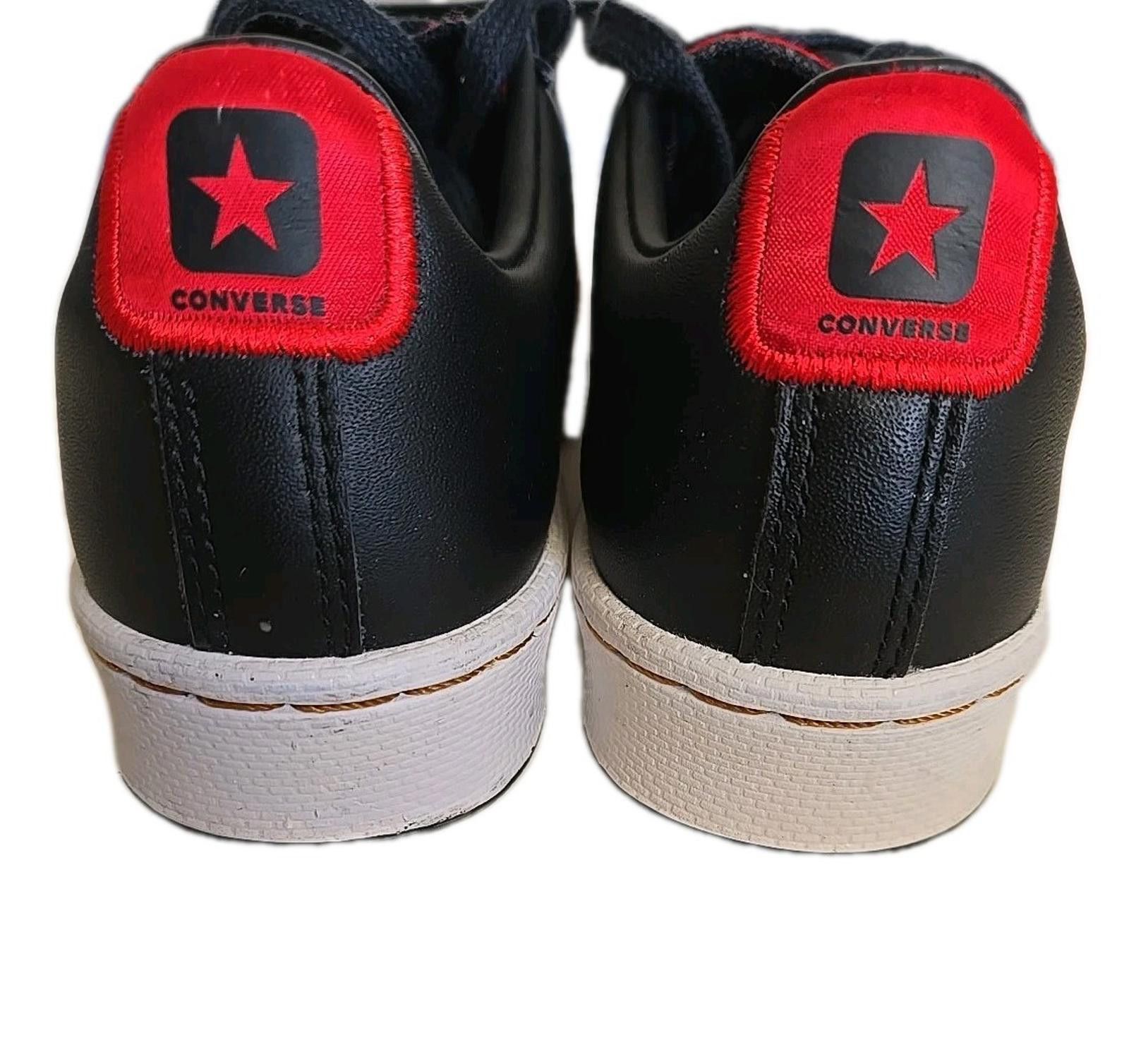 Converse Converse Pro Leather Low Top Black Red Sneakers sz 6 Men 4.5 Size US 6 / IT 36 - 4 Thumbnail