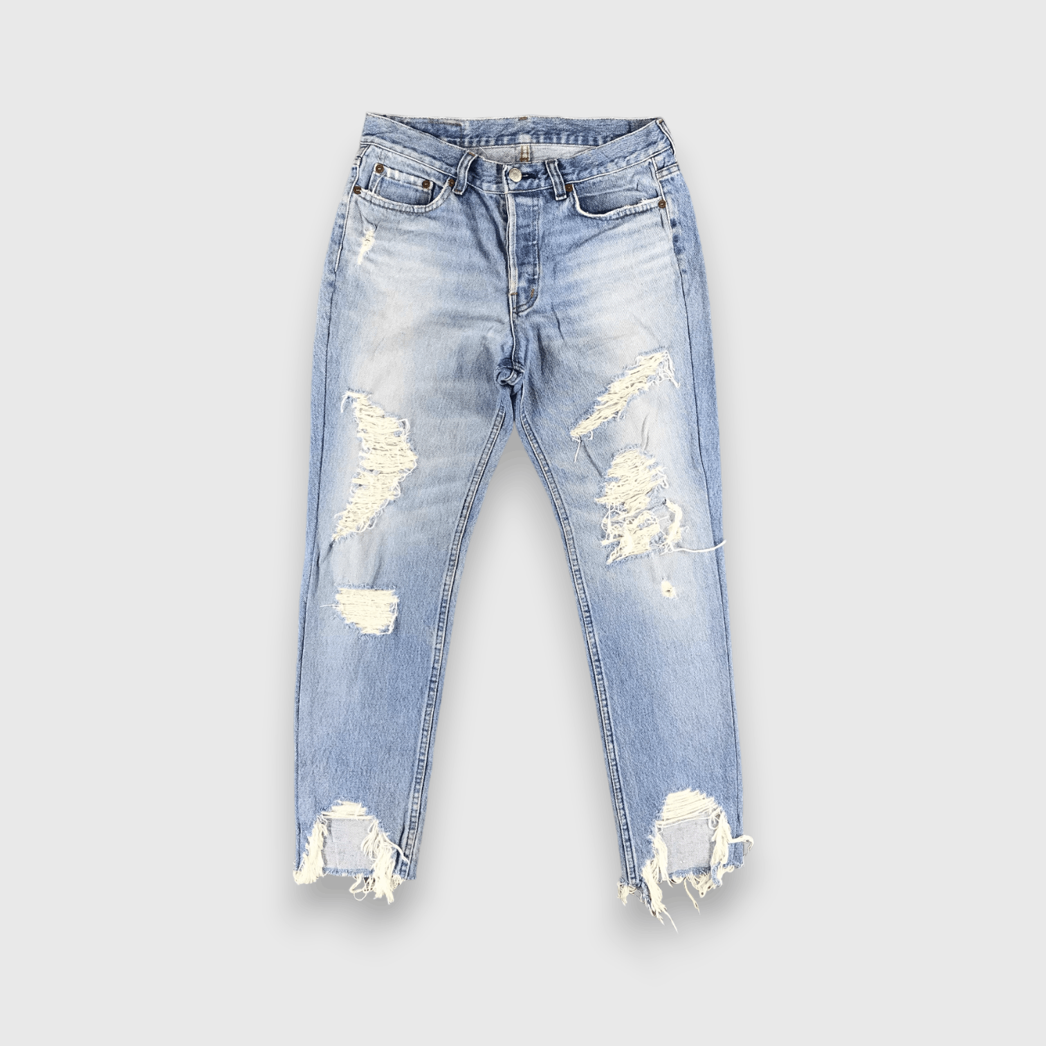 Levi's 90s Vintage Blue Wash Levis 501 Jeans-J2568 Size US 28 / EU 44 - 1 Thumbnail