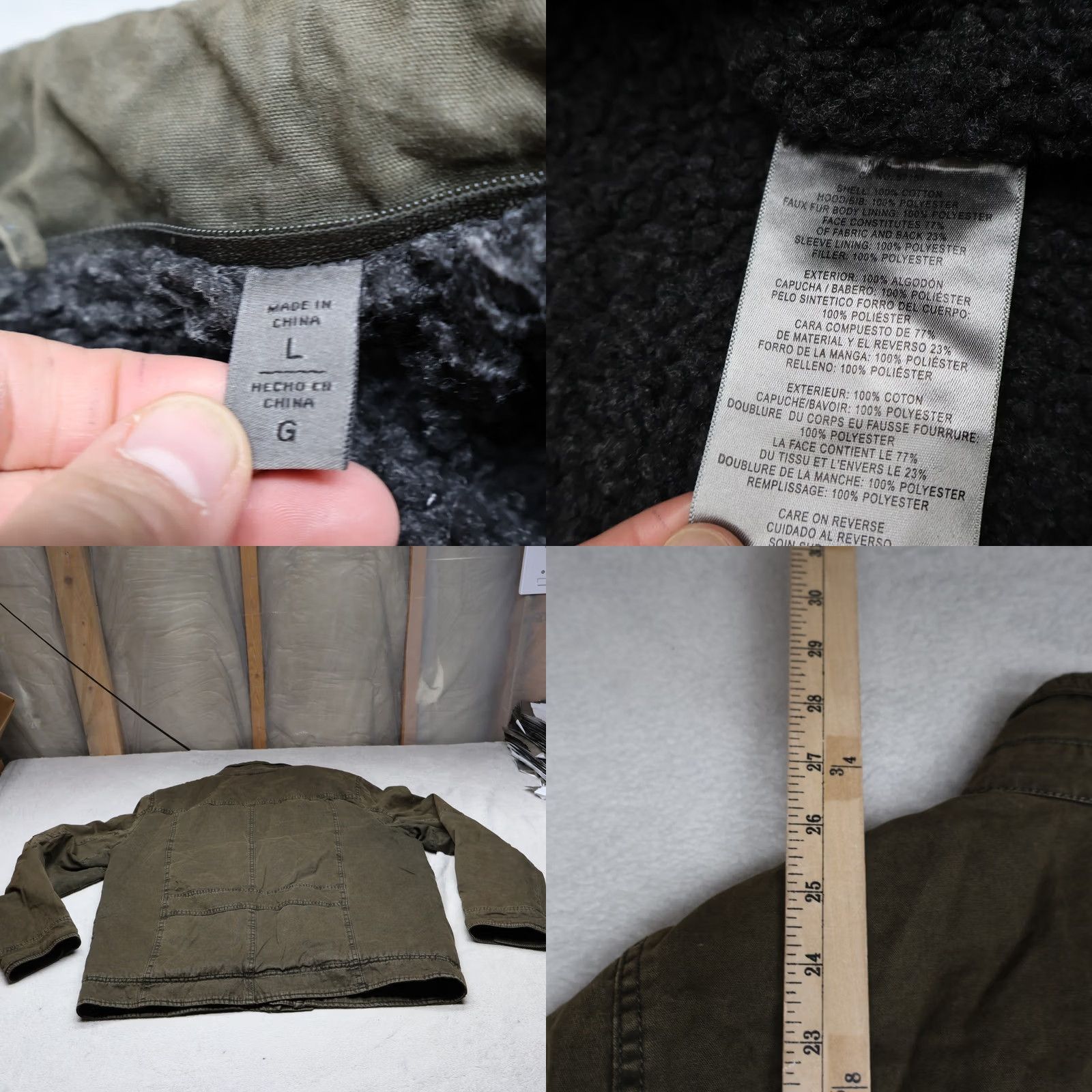 Levi's Levi's Jacket Mens Large Brown Canvas Sherpa Lined Trucker Field Rugged Utility Size US L / EU 52-54 / 3 - 8 Thumbnail