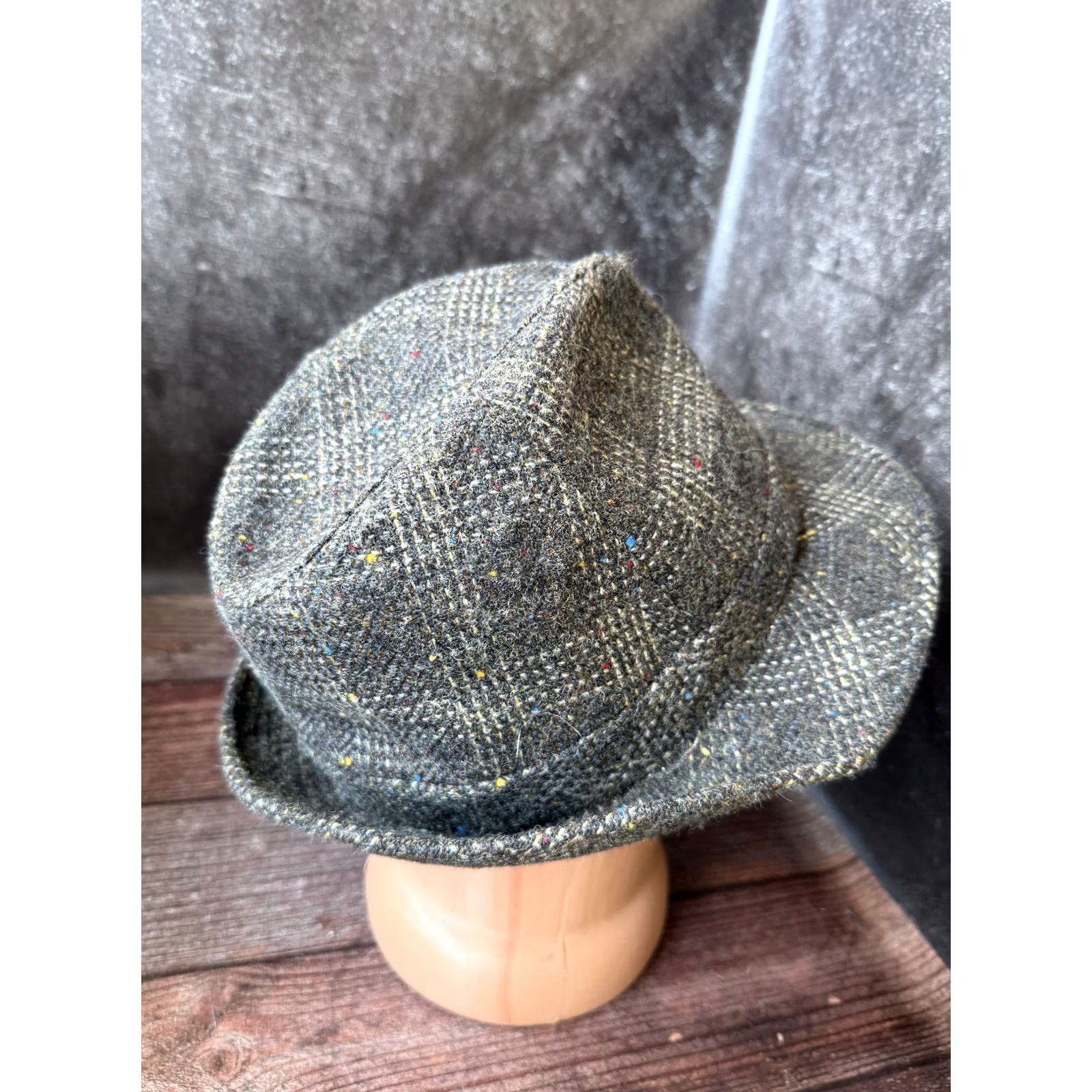 Vintage Vintage Chic Fedora Hat size 59cm Wool Size ONE SIZE - 3 Thumbnail