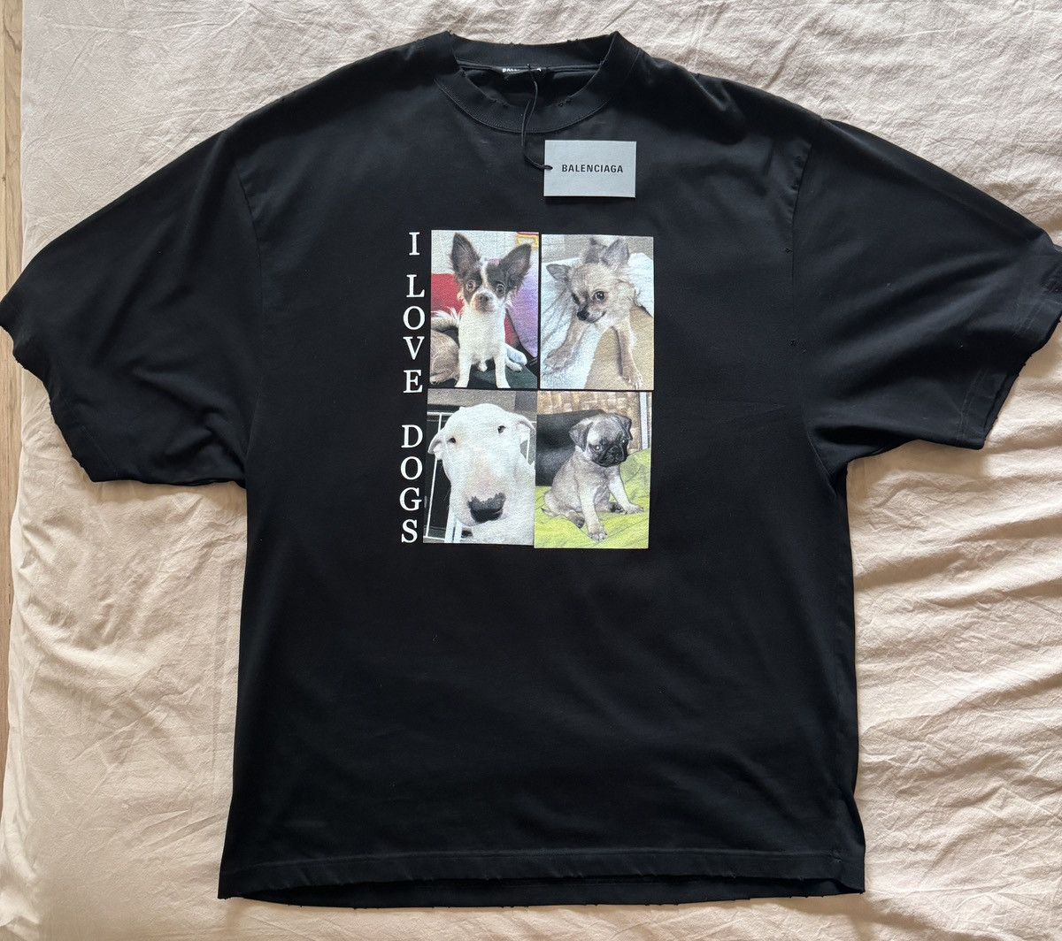 Balenciaga BALENCIAGA Dog Print Oversized T Shirt XS 575 Grailed