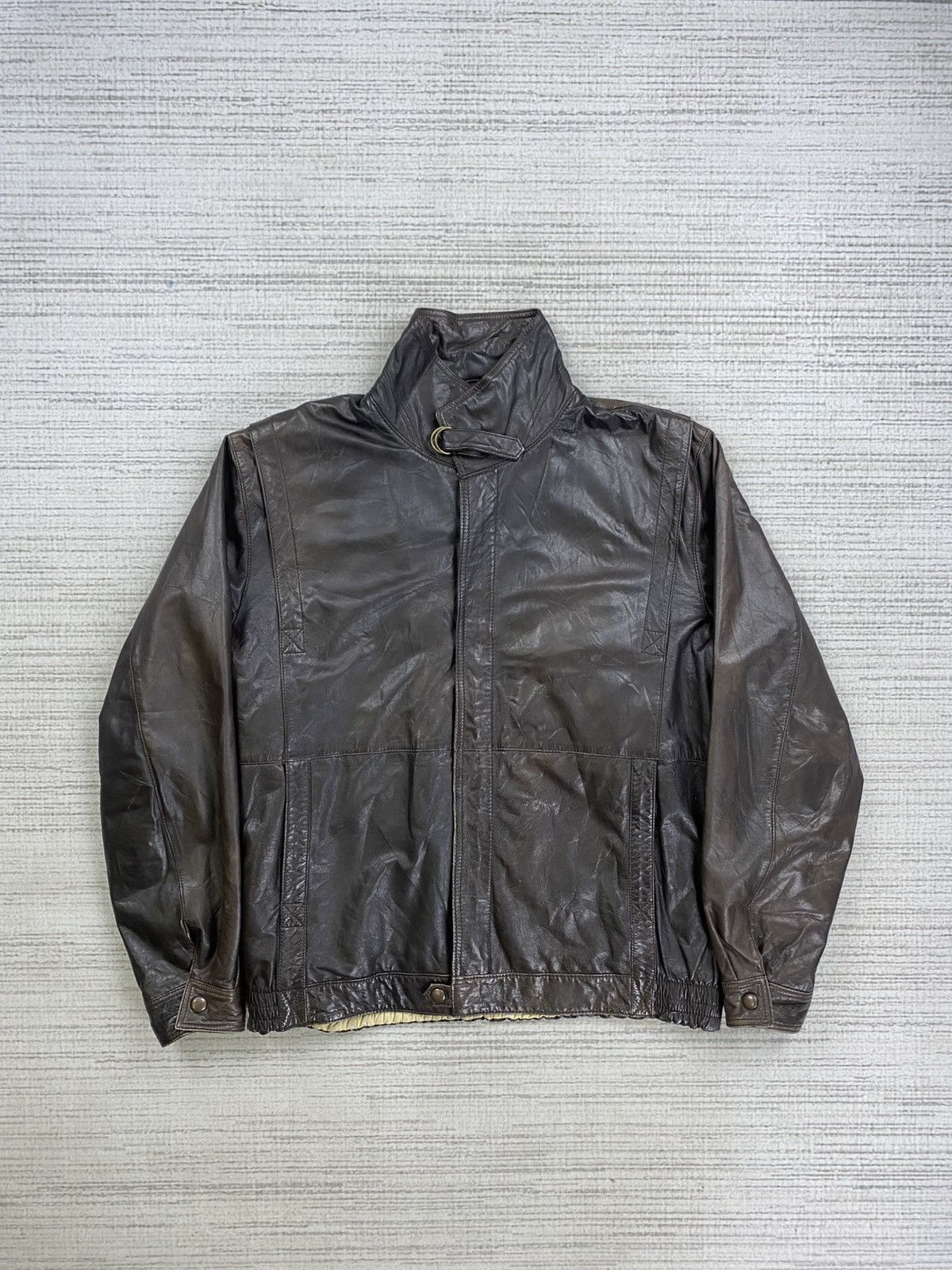 Le Grande Bleu (L.G.B.) × Vintage Vintage Japanese Brand Leather Jacket Size US L / EU 52-54 / 3 - 2 Thumbnail
