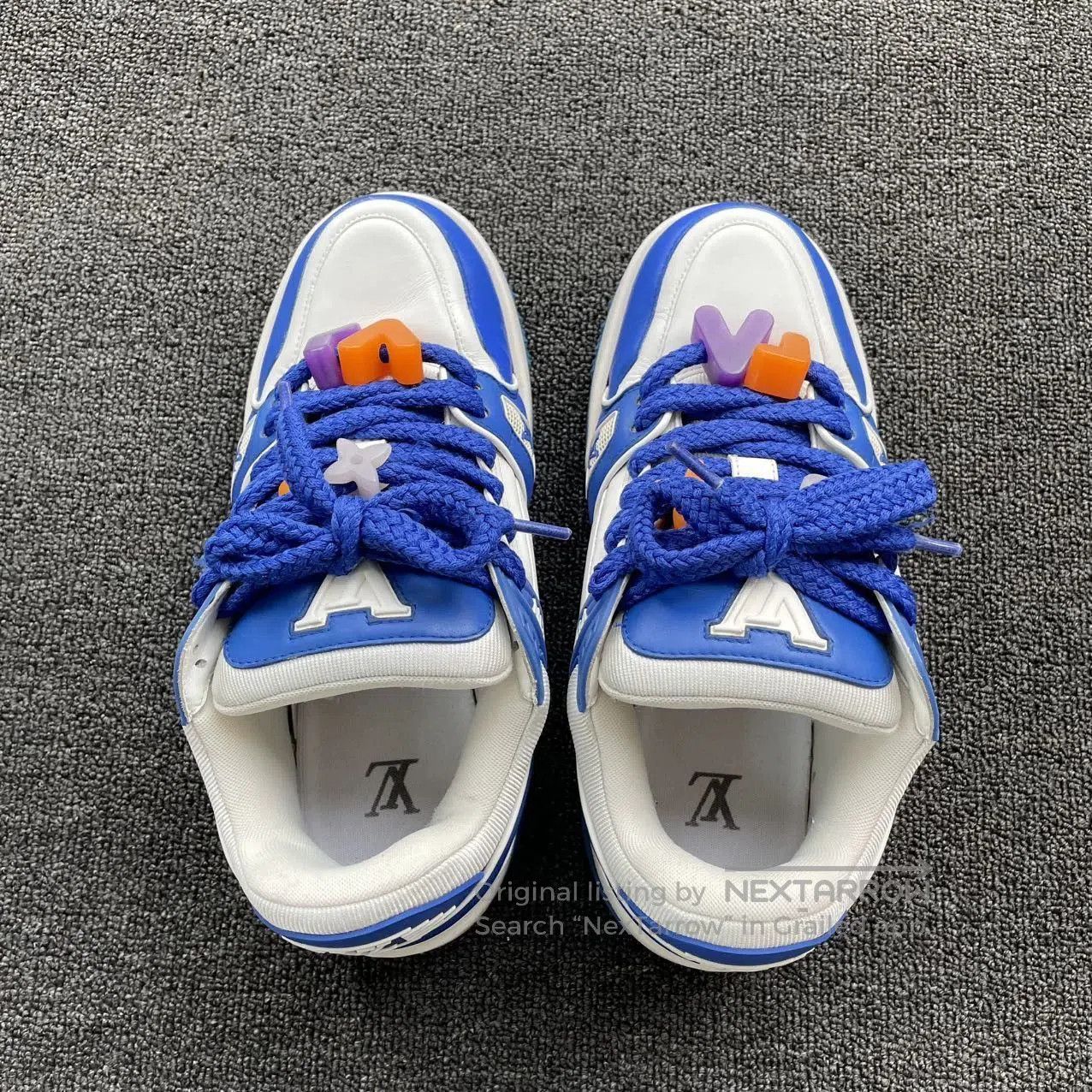 Louis Vuitton Multi-Color Low Top Sneakers with Decorative Laces. Size US 8.5 / EU 41-42 - 4 Thumbnail