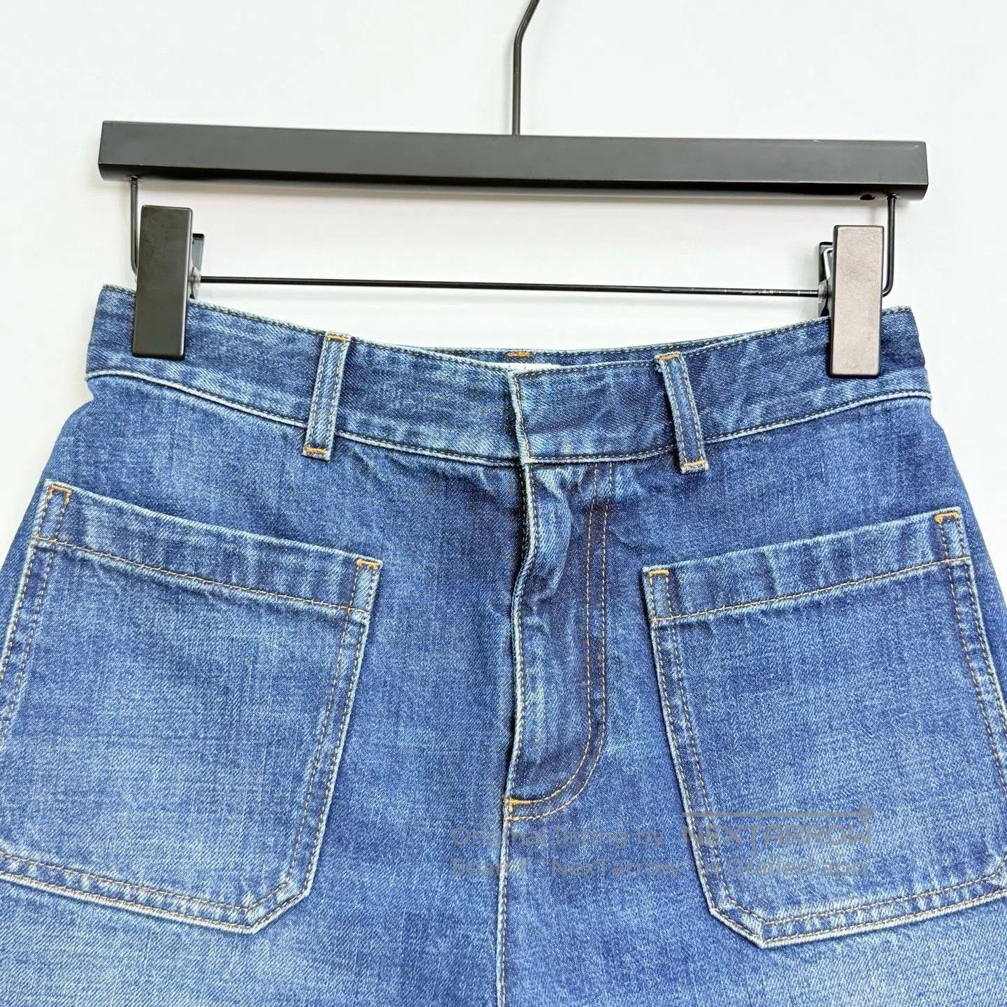 Dior Dior FW24 Solid Zip Pocket Denim Shorts. Size 33" - 2 Thumbnail
