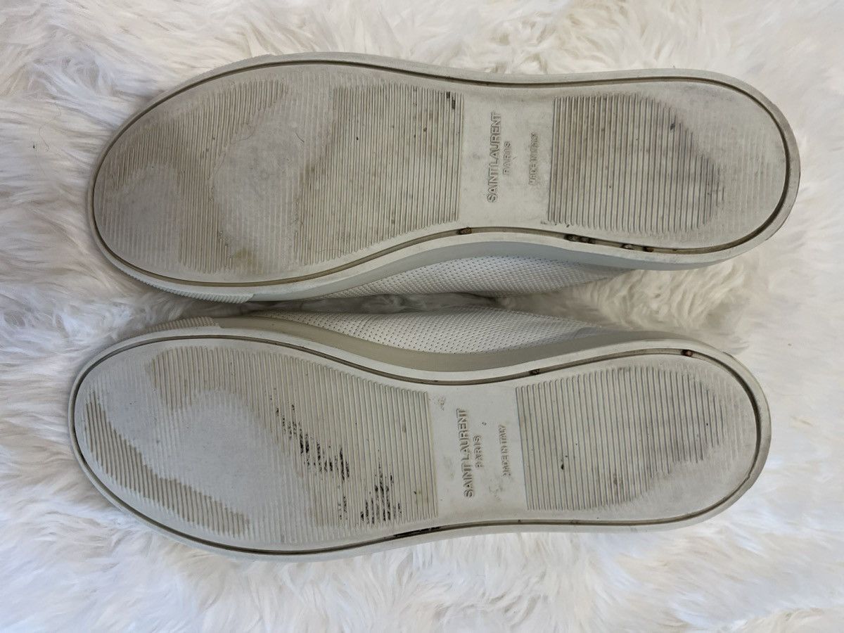 Saint Laurent Paris Saint Laurent Paris White Leather with Leopard Details Size US 10 / IT 40 - 9 Thumbnail