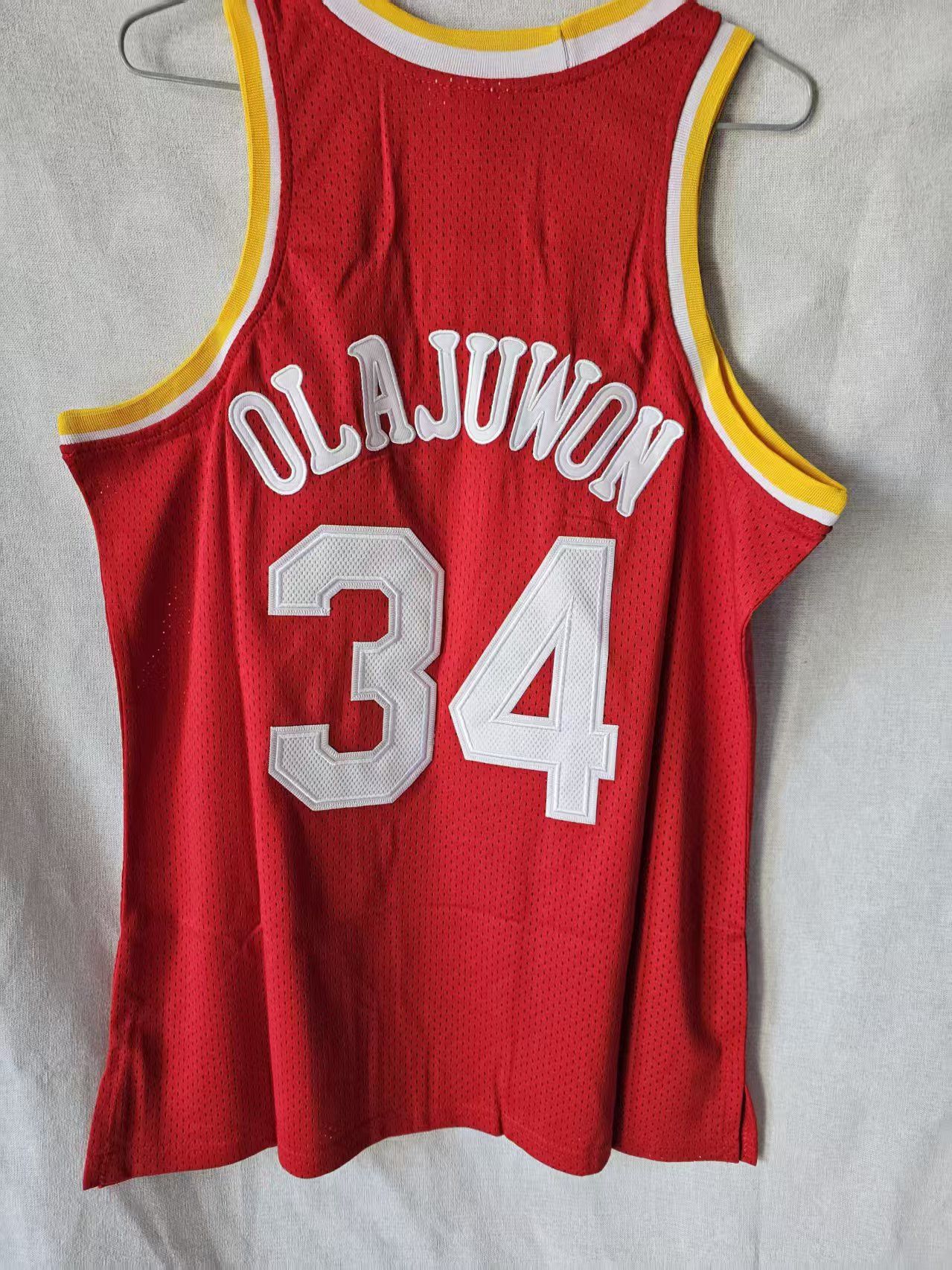 NBA Vintage Houston Rockets #34 Olajuwon Jersey Size US XL / EU 56 / 4 - 1 Thumbnail