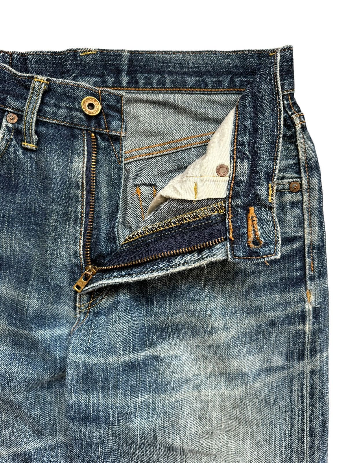 Edwin Vintage Edwin 505zx Distressed Selvedge Jeans Size US 28 / EU 44 - 9 Thumbnail