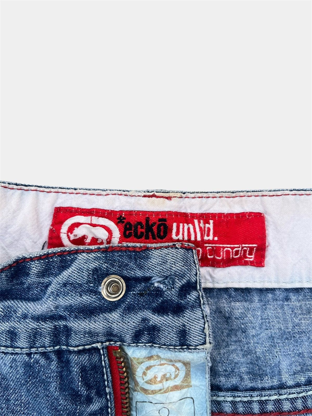 Ecko Unltd. Y2K Ecko Unltd Denim Foundry Carpenter‎ Baggy Jeans Size US 32 / EU 48 - 8 Thumbnail
