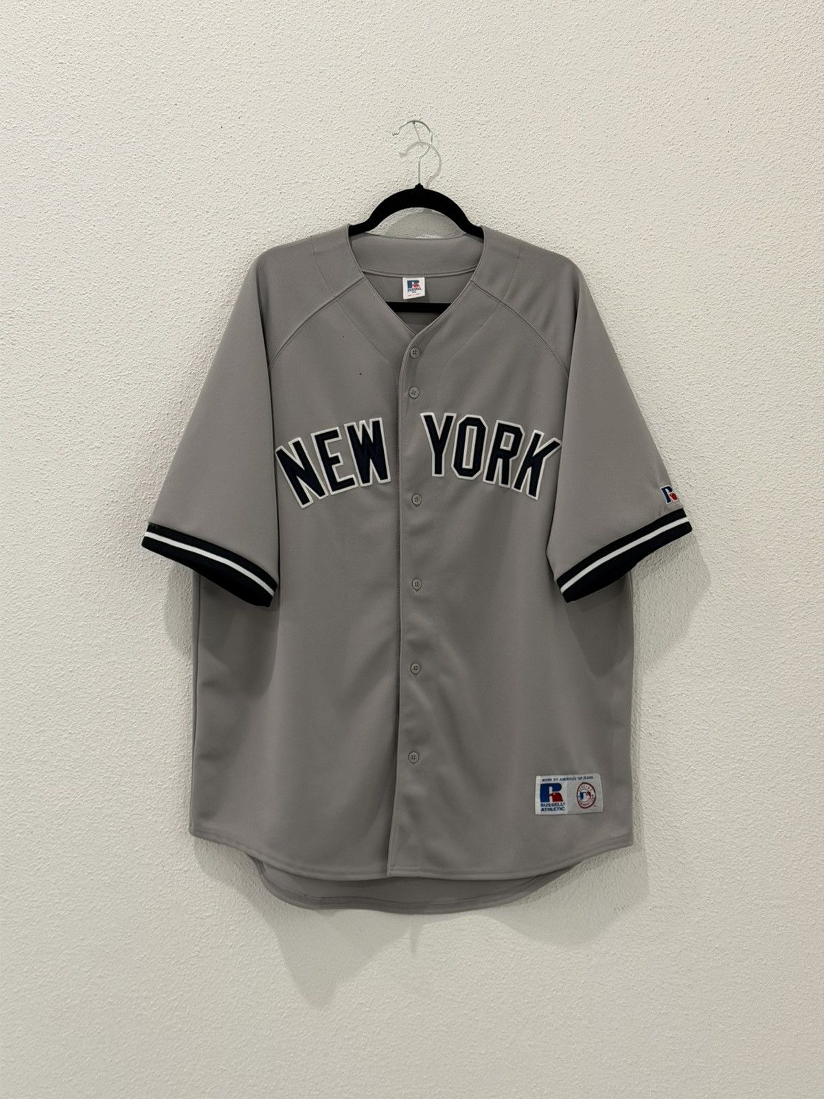 New York Yankees Vintage 90s New York Yankees Russell Athletic MLB Jersey XXL Size US XXL / EU 58 / 5 - 1 Thumbnail