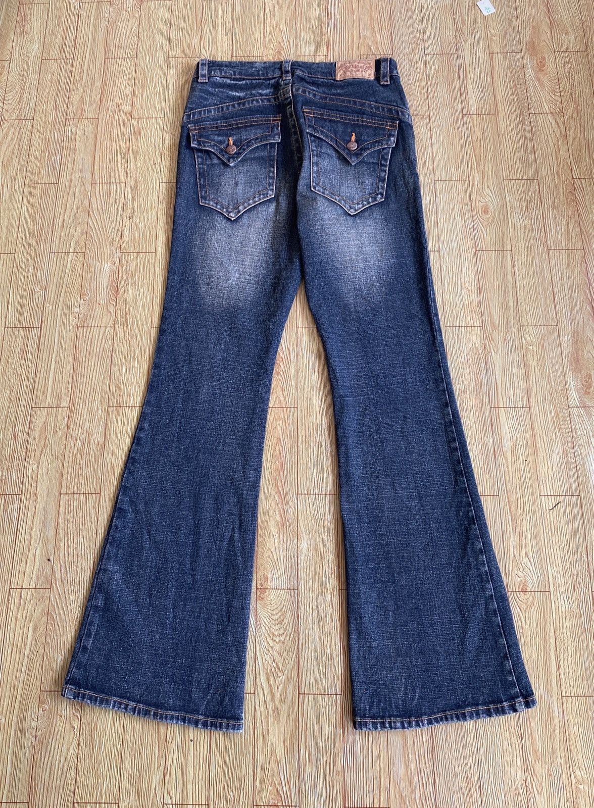 Japanese Brand Very Rare Design Vintage Japanese Brand Flared Jeans 1990s Size US 30 / EU 46 - 2 Thumbnail