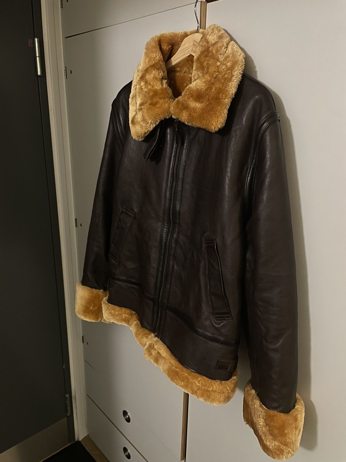 Vintage Vintage Leather Jacket - Shearling Jacket Size US S / EU 44-46 / 1 - 2 Thumbnail