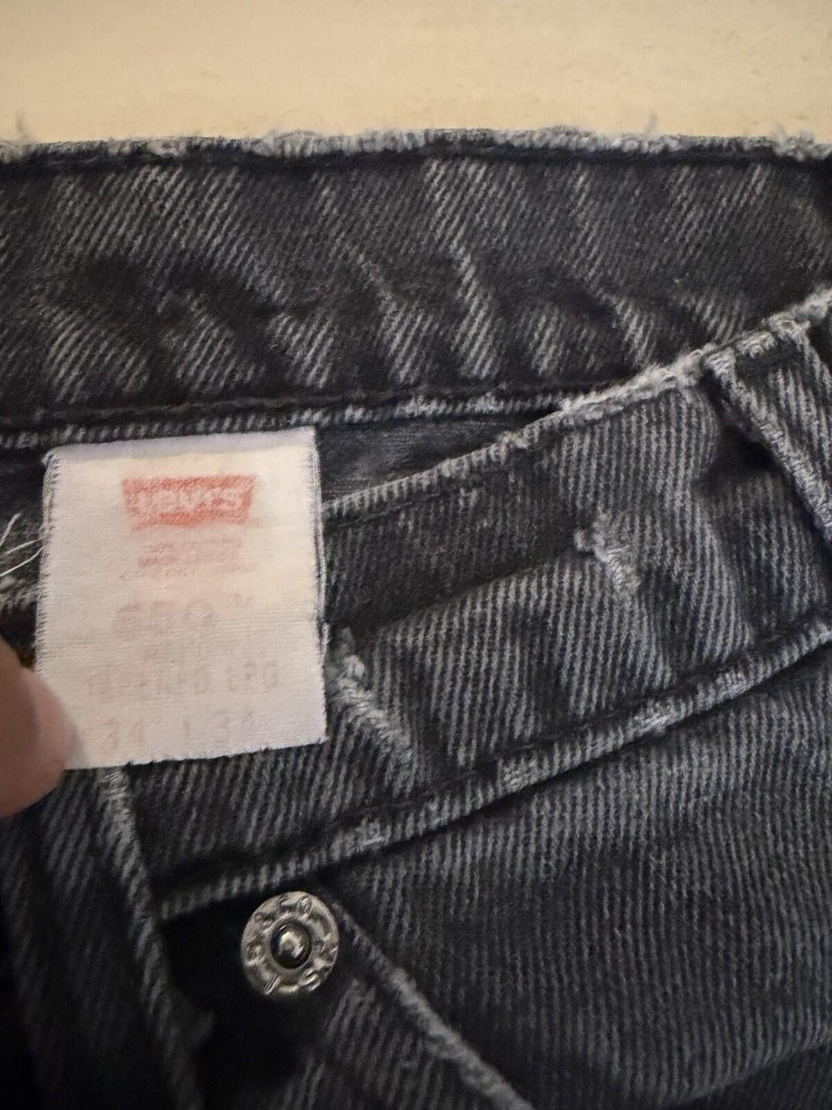 Levi's Levi Strauss Size34 550 Washed Black Vintage Denim Jeans Size US 34 / EU 50 - 8 Thumbnail