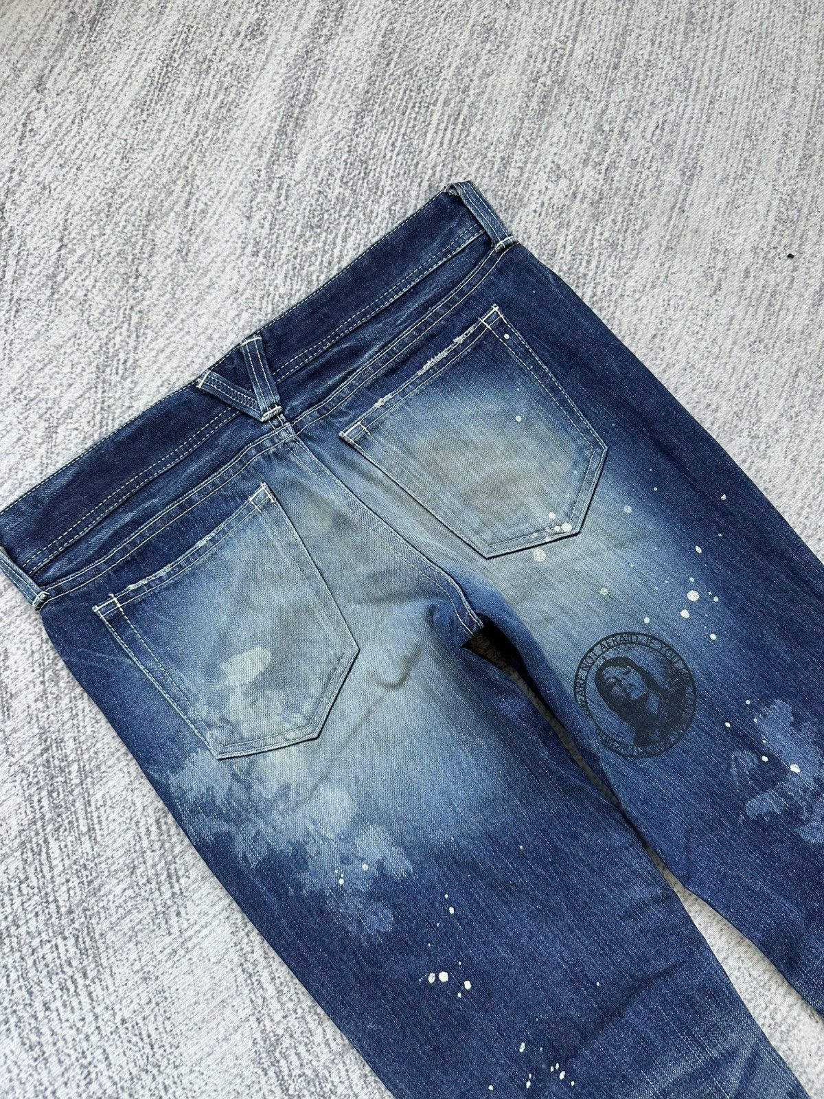 If Six Was Nine × Japanese Brand × Vanquish Vanquish Punk Inspired Flare Jeans Size 32" / US 10 / IT 46 - 7 Thumbnail