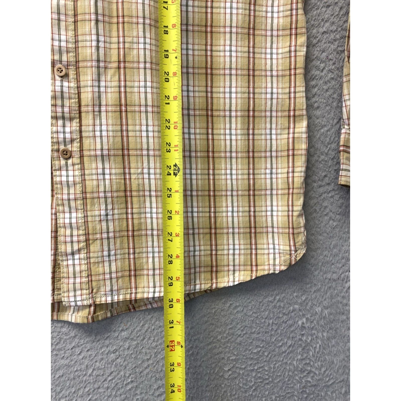 Timberland Timberland Shirt Mens Large Tan Plaid Long Sleeve Button Front Casual Size US L / EU 52-54 / 3 - 6 Thumbnail
