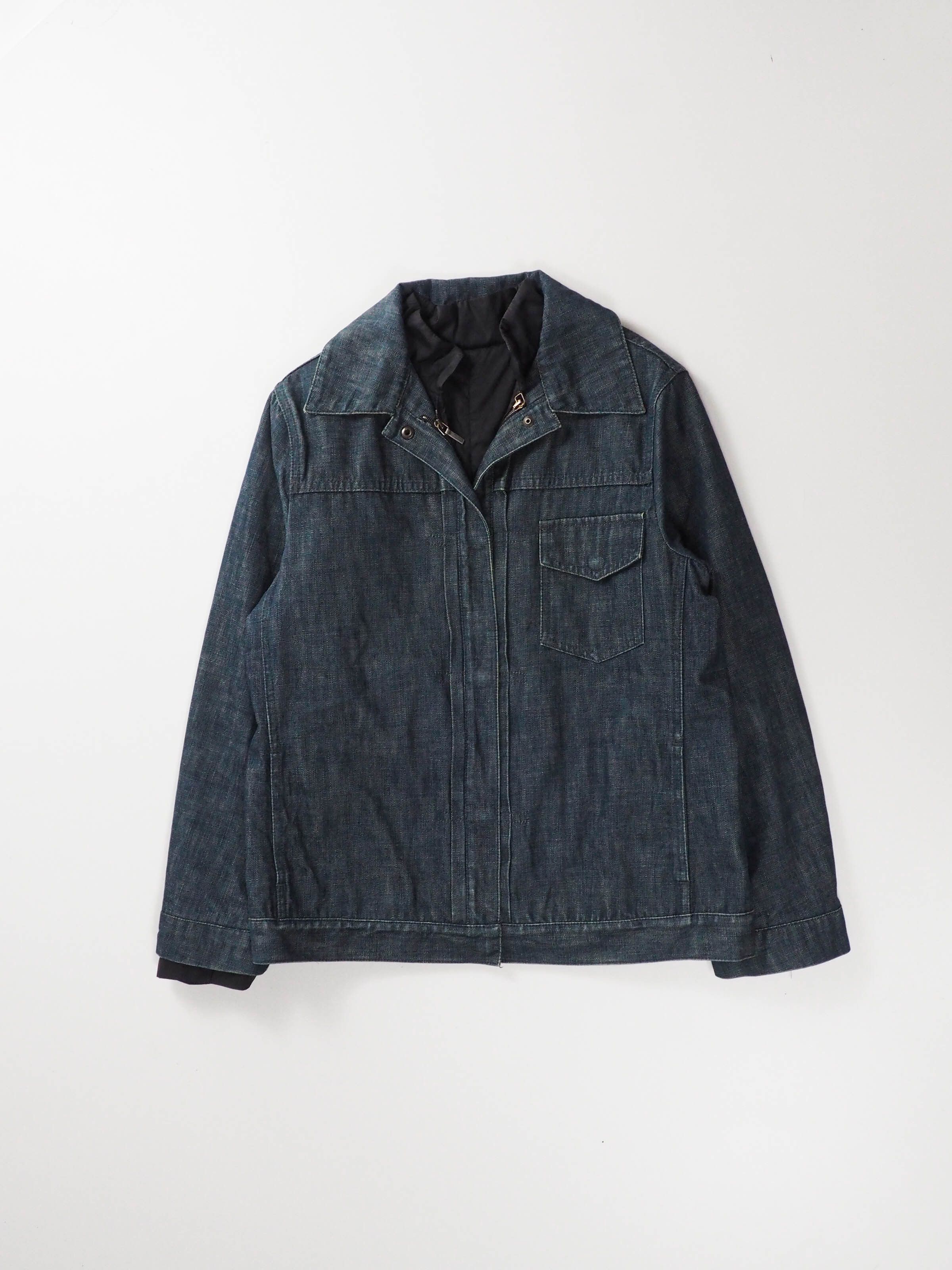 Jil Sander Jil Sander Raw Denim Trucker Jacket Size M / US 6-8 / IT 42-44 - 1 Thumbnail