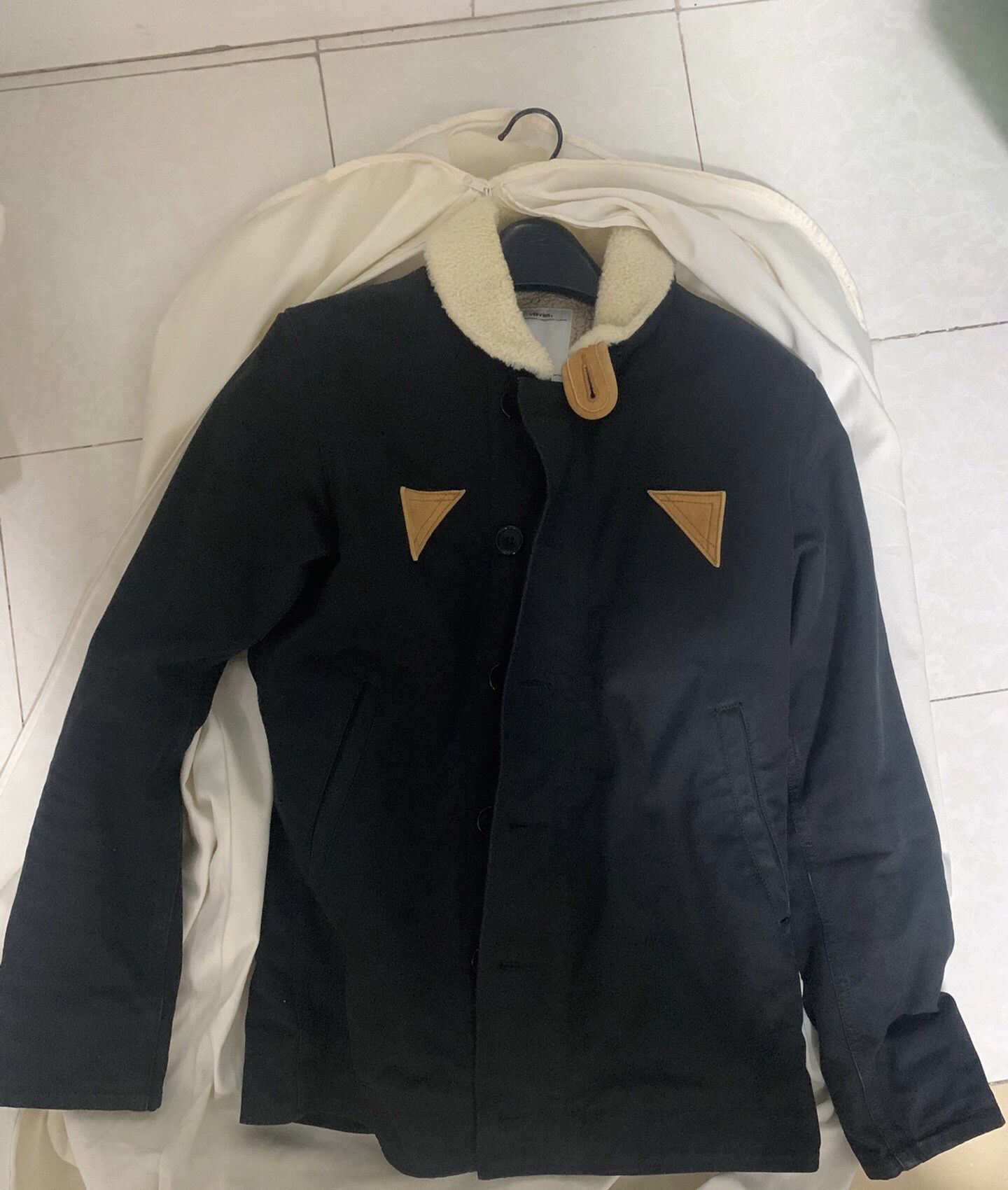 visvim DECKHAND JACKET ヴィズヴィム　黒　M Buy Visvim Deckhand Light Jacket 'Navy' - 123105013022 NAVY