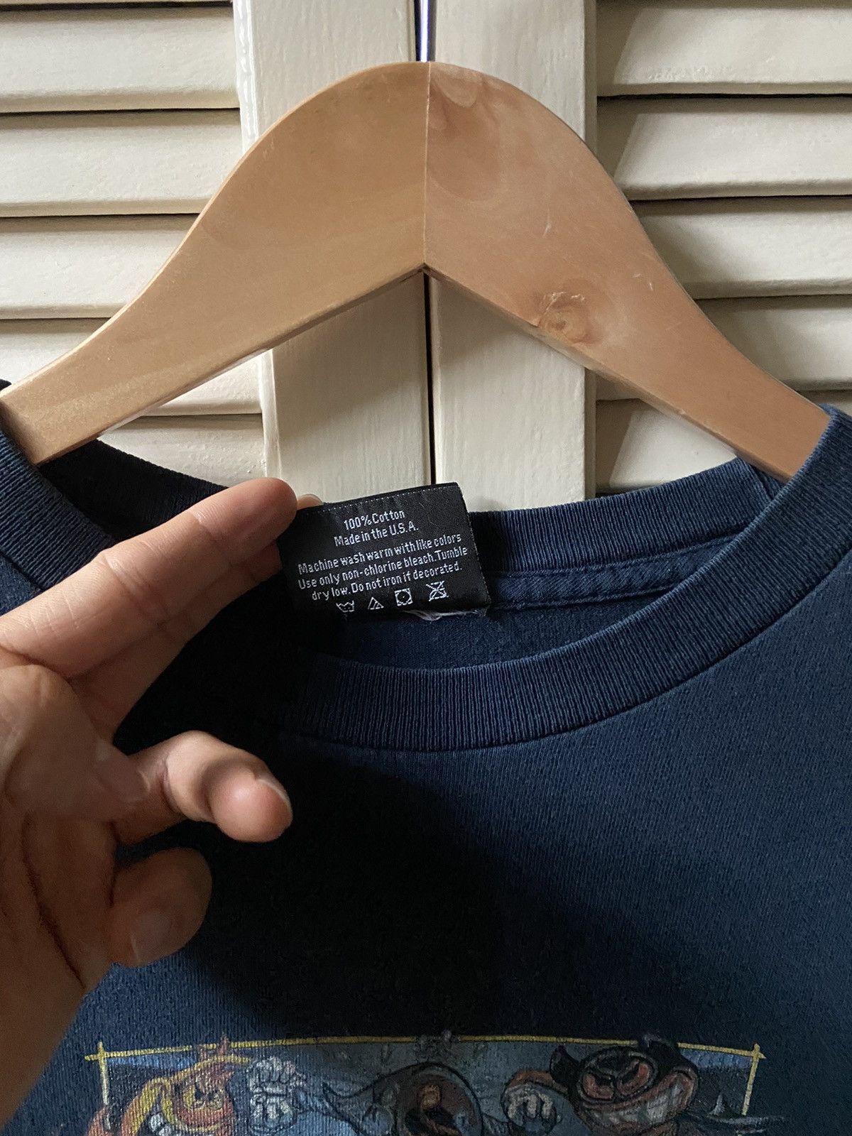 Vintage RARE Vintage World Industries Navy Blue Skate Tee T-Shirt Size US XL / EU 56 / 4 - 7 Thumbnail