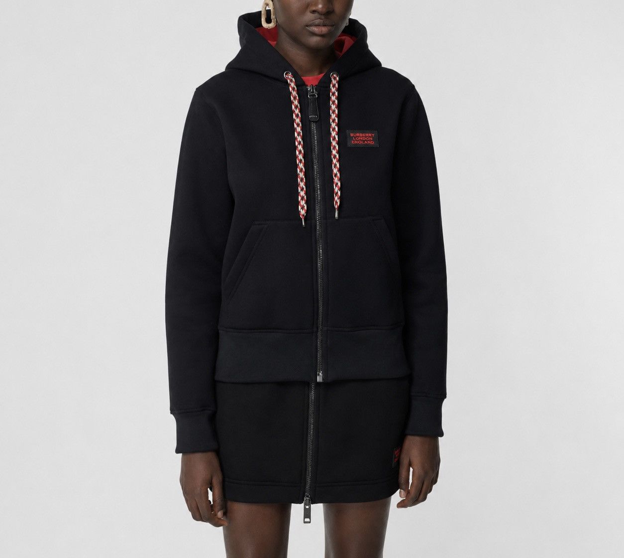 Burberry Burberry London England Zip Up Hoodie Black Top Long Sleeve Size S / US 4 / IT 40 - 2 Thumbnail