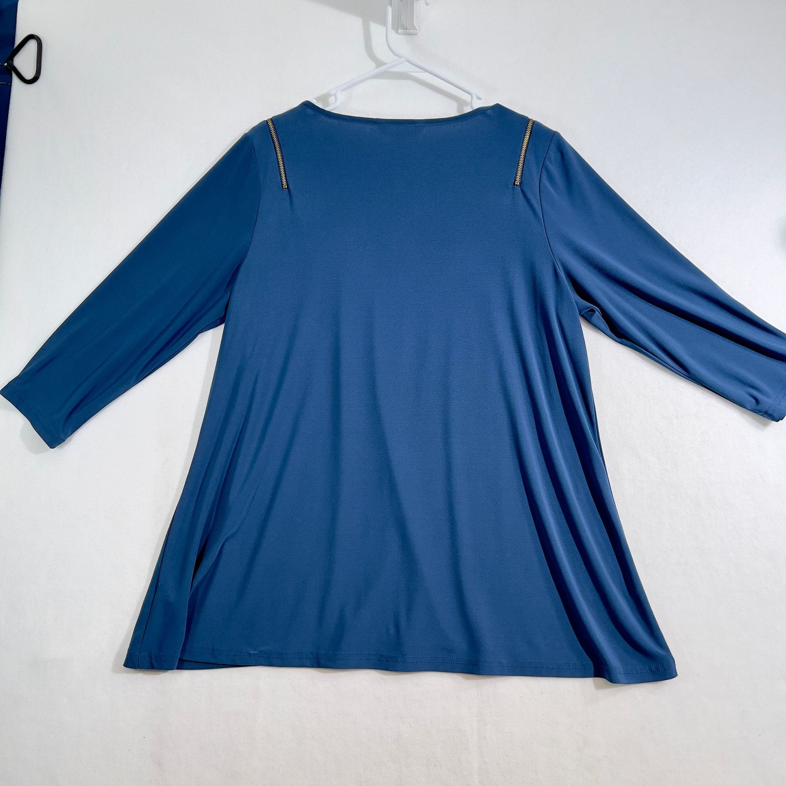 Nanette Lepore Nanette Lepore Collection Blouse Woman L Blue Zippers Size L / US 10 / IT 46 - 3 Thumbnail