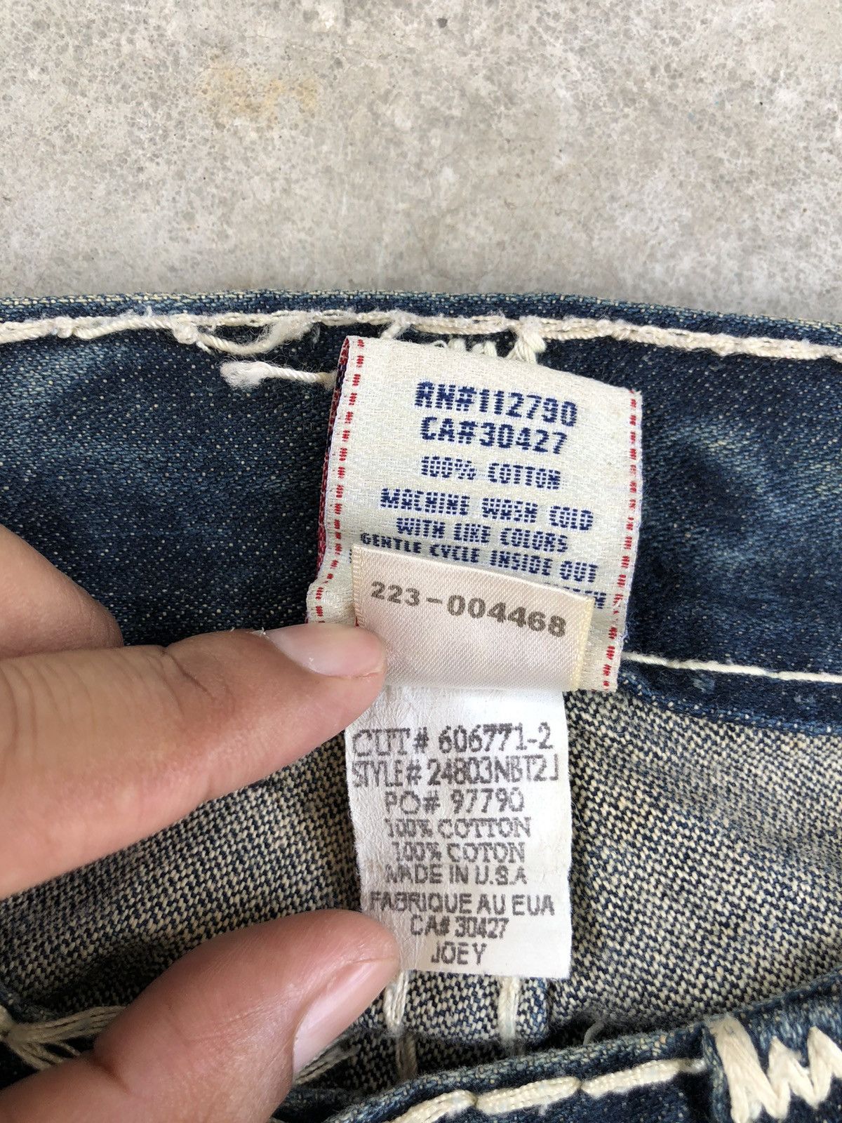 True Religion Vintage True Religion Mini Flared White Stitch Distressed Size US 31 - 17 Thumbnail