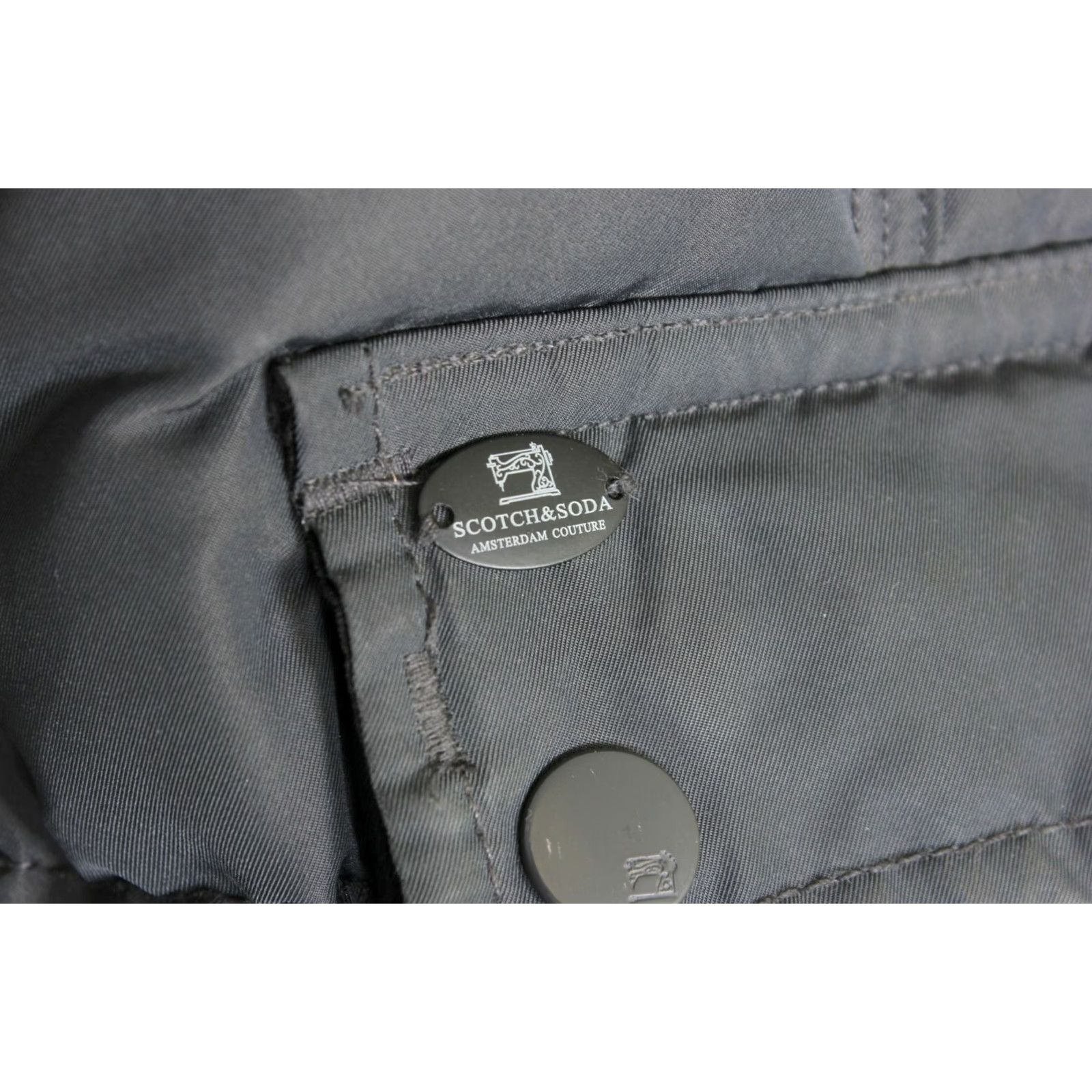 Scotch & Soda SCOTCH & SODA Jacket Mens Fur Hooded Down Parka M Grey Size US M / EU 48-50 / 2 - 7 Thumbnail
