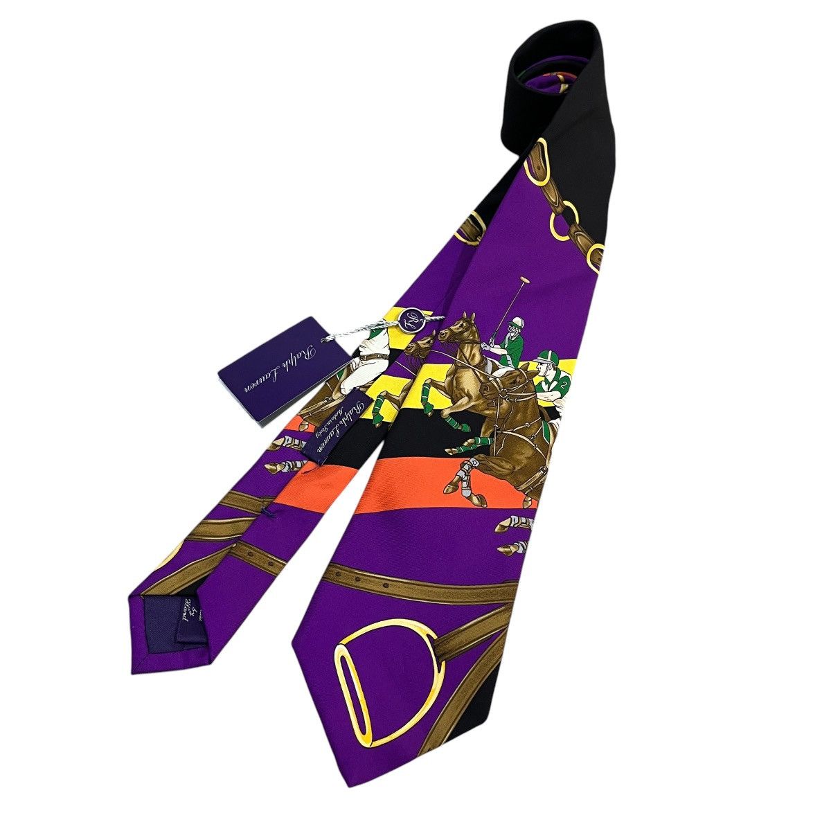 Ralph Lauren Purple Label Equestrian Scenic Silk Tie Size ONE SIZE - 1 Thumbnail