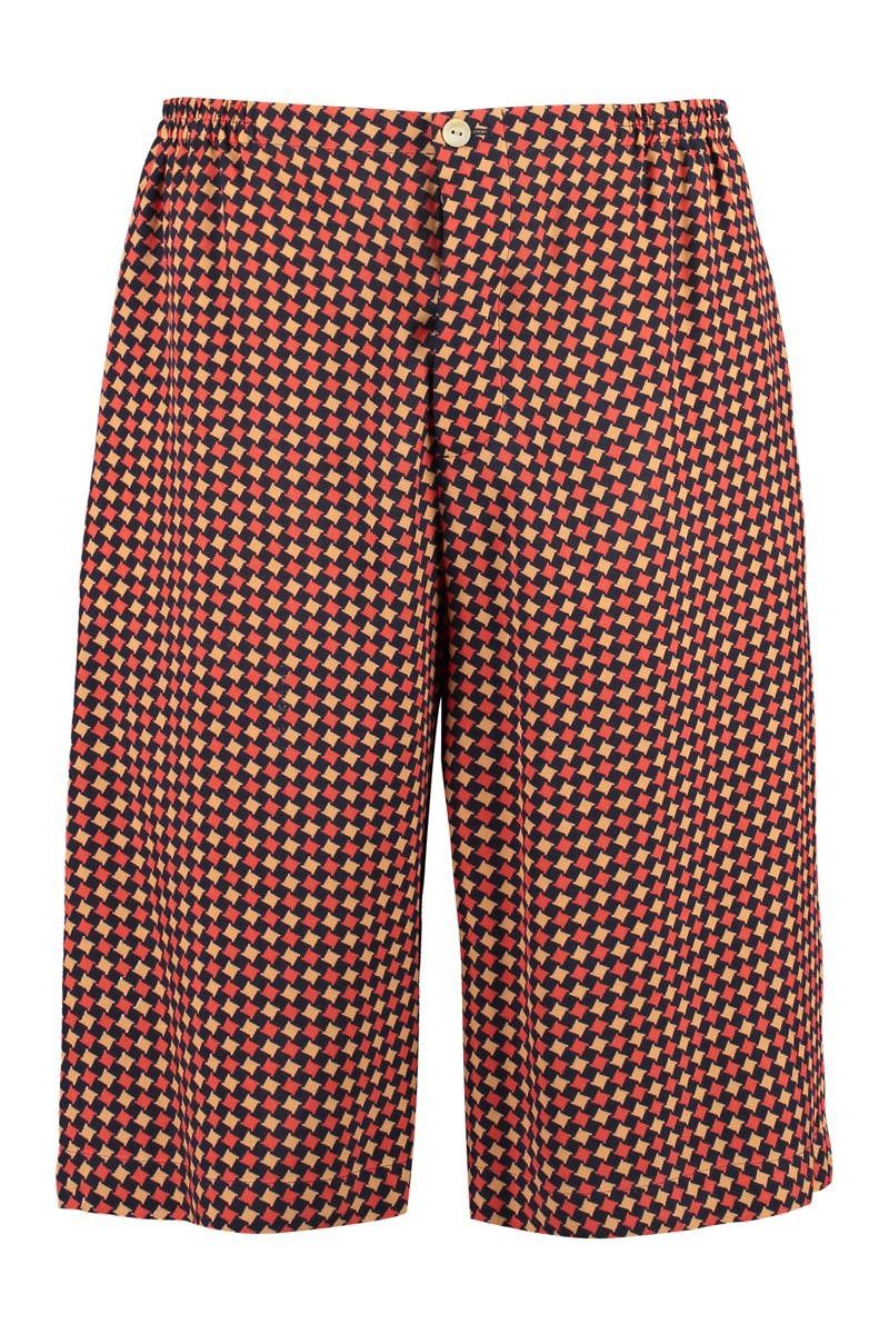 Gucci o1mt1gz0525 Geometric Houndstooth Print Shorts in Multicolor Size US 28 / EU 44 - 1 Thumbnail