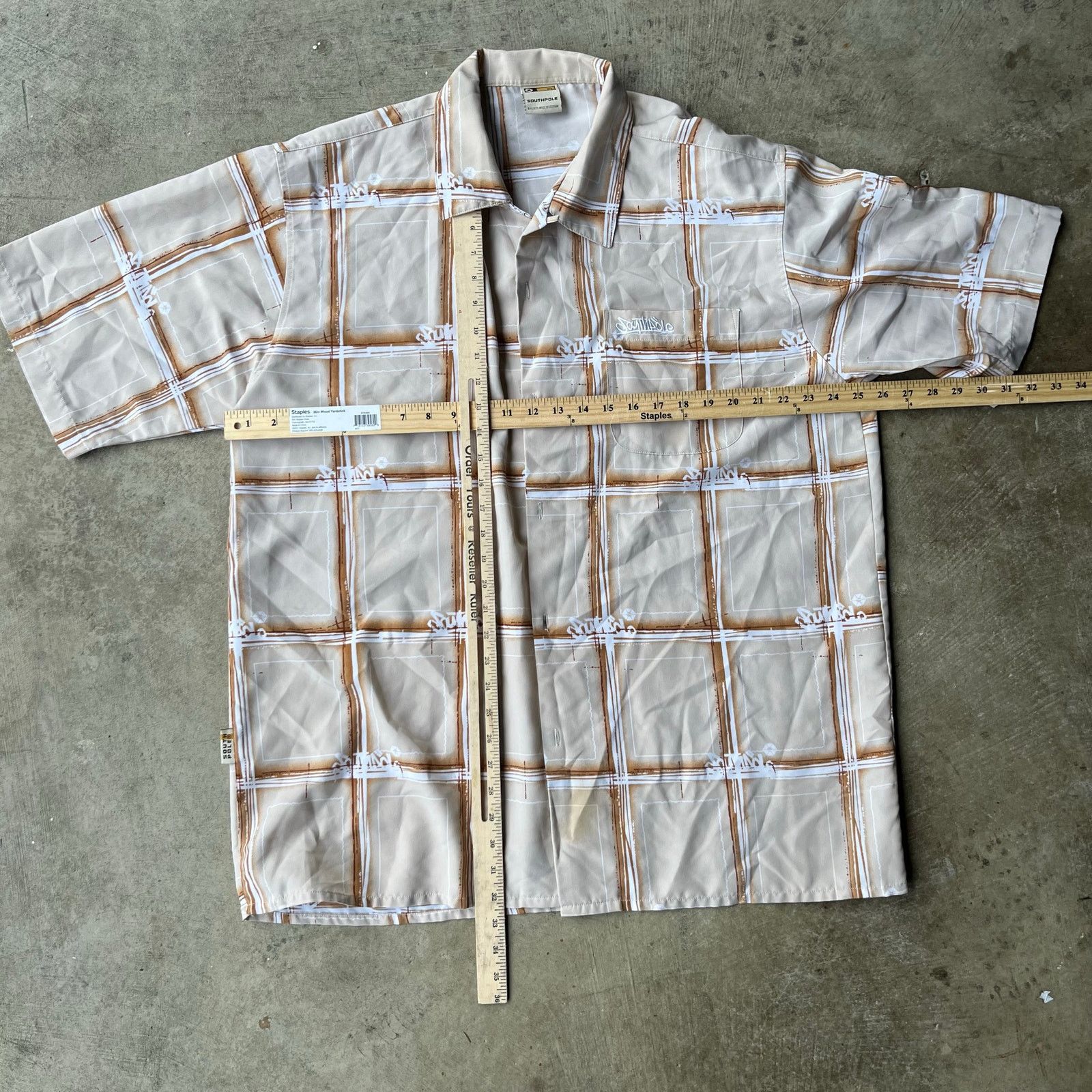 Vintage VINTAGE SOUTHPOLE Y2K BUTTON UP SHIRT XL BAGGY HIPHOP Size US XL / EU 56 / 4 - 5 Thumbnail