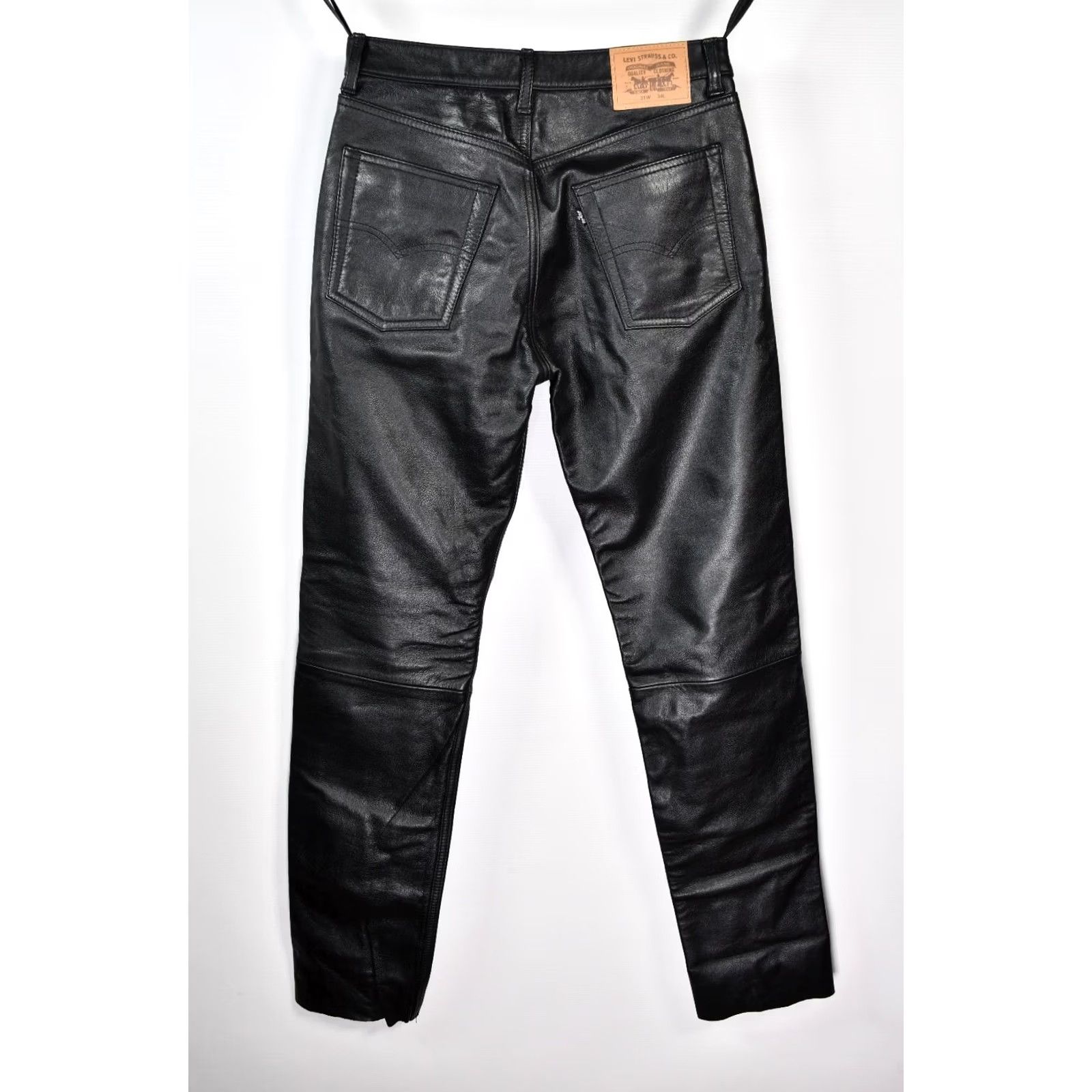 Levi's VINTAGE Levi's 511-96 Leather Jeans Waist 31 Inseam 34 Black Men 2000s Straight Leather Size US 31 - 2 Thumbnail