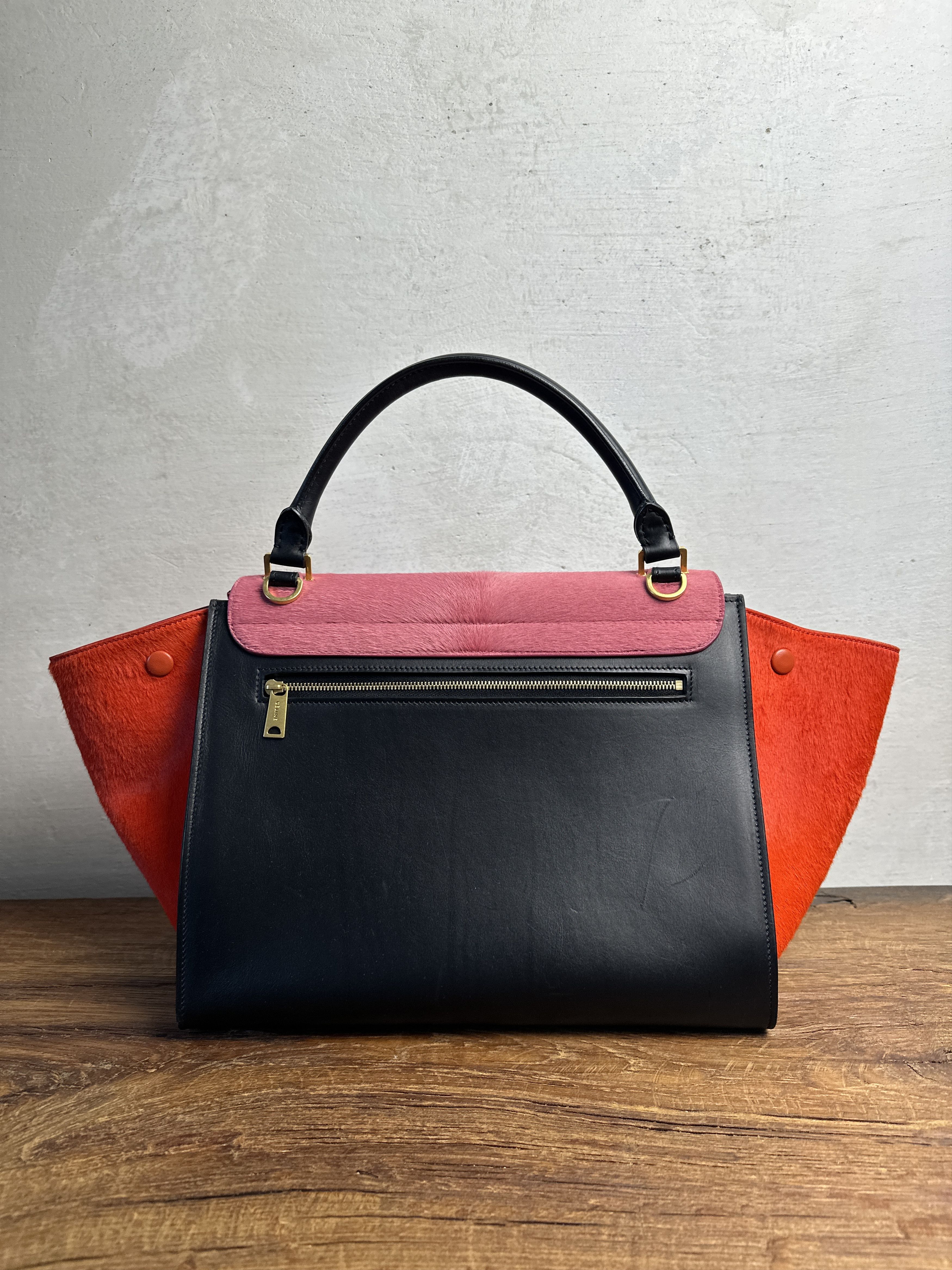 Celine Celine Trapeze Medium Ponyhair Tricolor Bag Size ONE SIZE - 2 Thumbnail