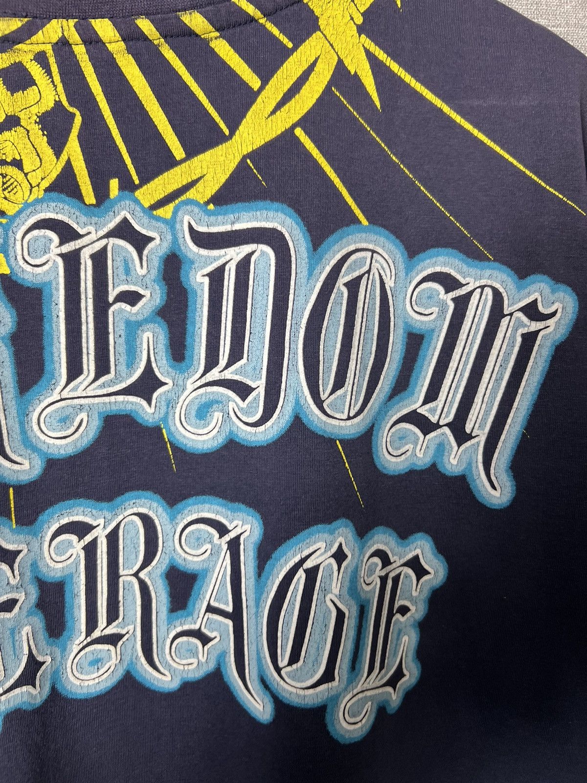 Raw State RAWBLUE Affliction Style All Over Printed Tee Men’s T-Shirt Size US XL / EU 56 / 4 - 15 Thumbnail